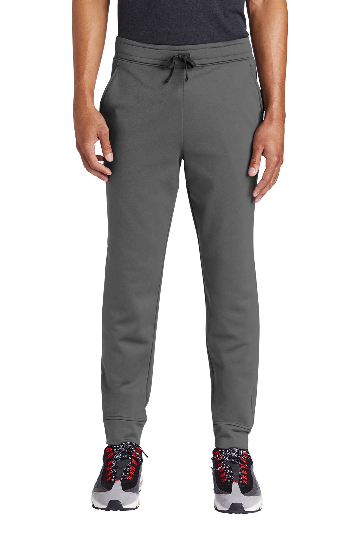Sport-Tek  Sport-Wick  Fleece Jogger ST233 in Dark Smoke Grey