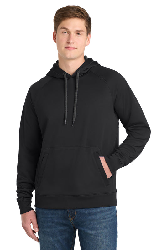 Sport-Tek Tech Fleece Hooded Sweatshirt. ST250 in Black