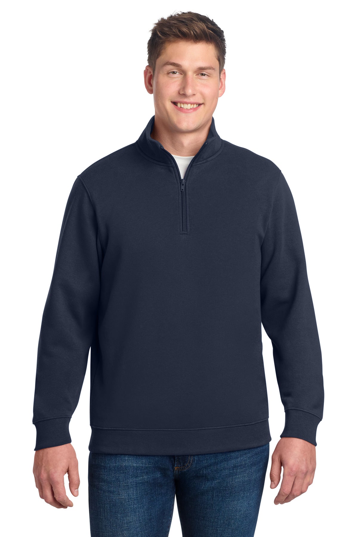 Sport-Tek 1/4-Zip Sweatshirt. ST253 in True Navy