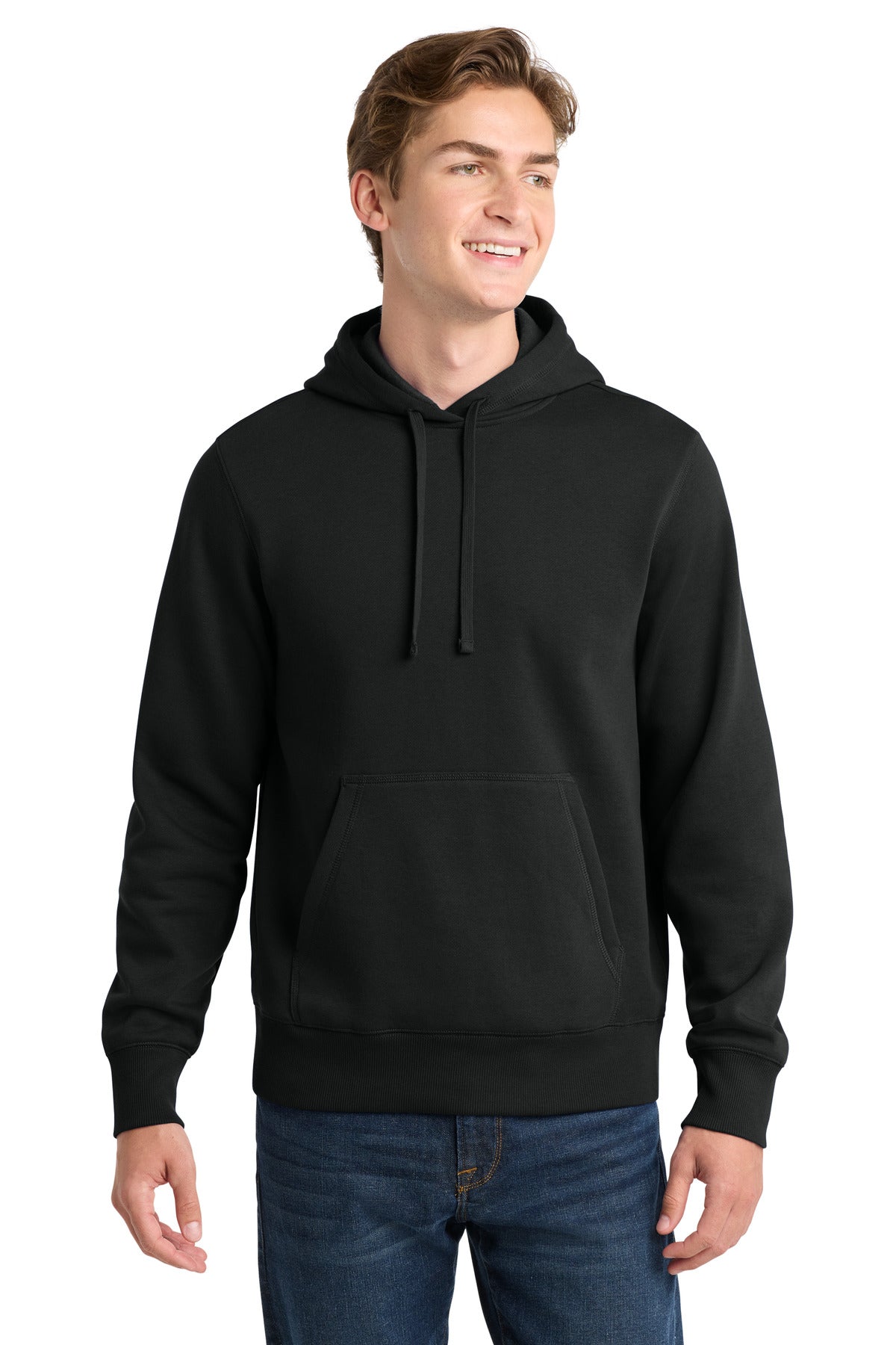 Sport-Tek Pullover Hooded Sweatshirt. ST254 in Black