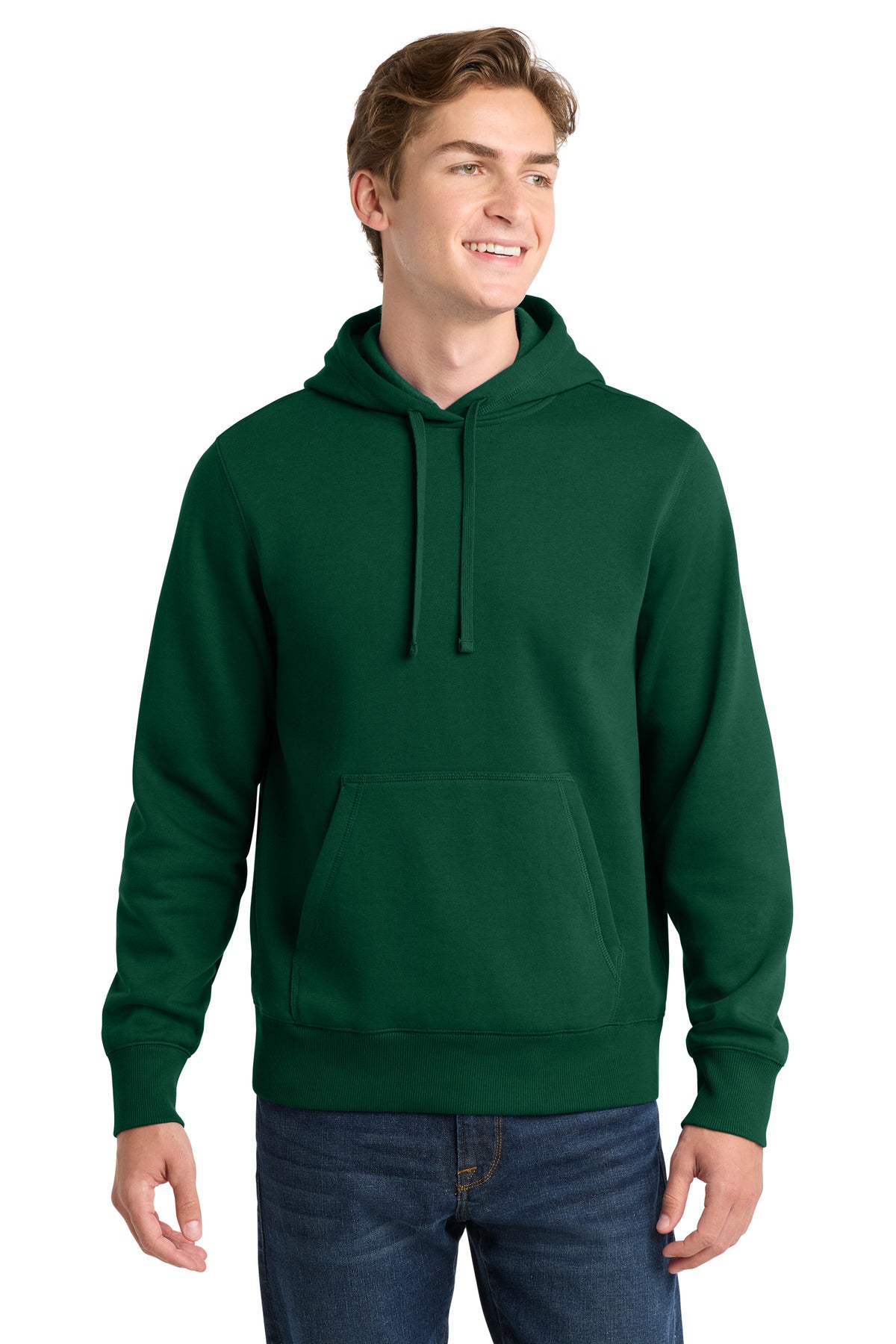Sport-Tek Pullover Hooded Sweatshirt. ST254 in Forest Green