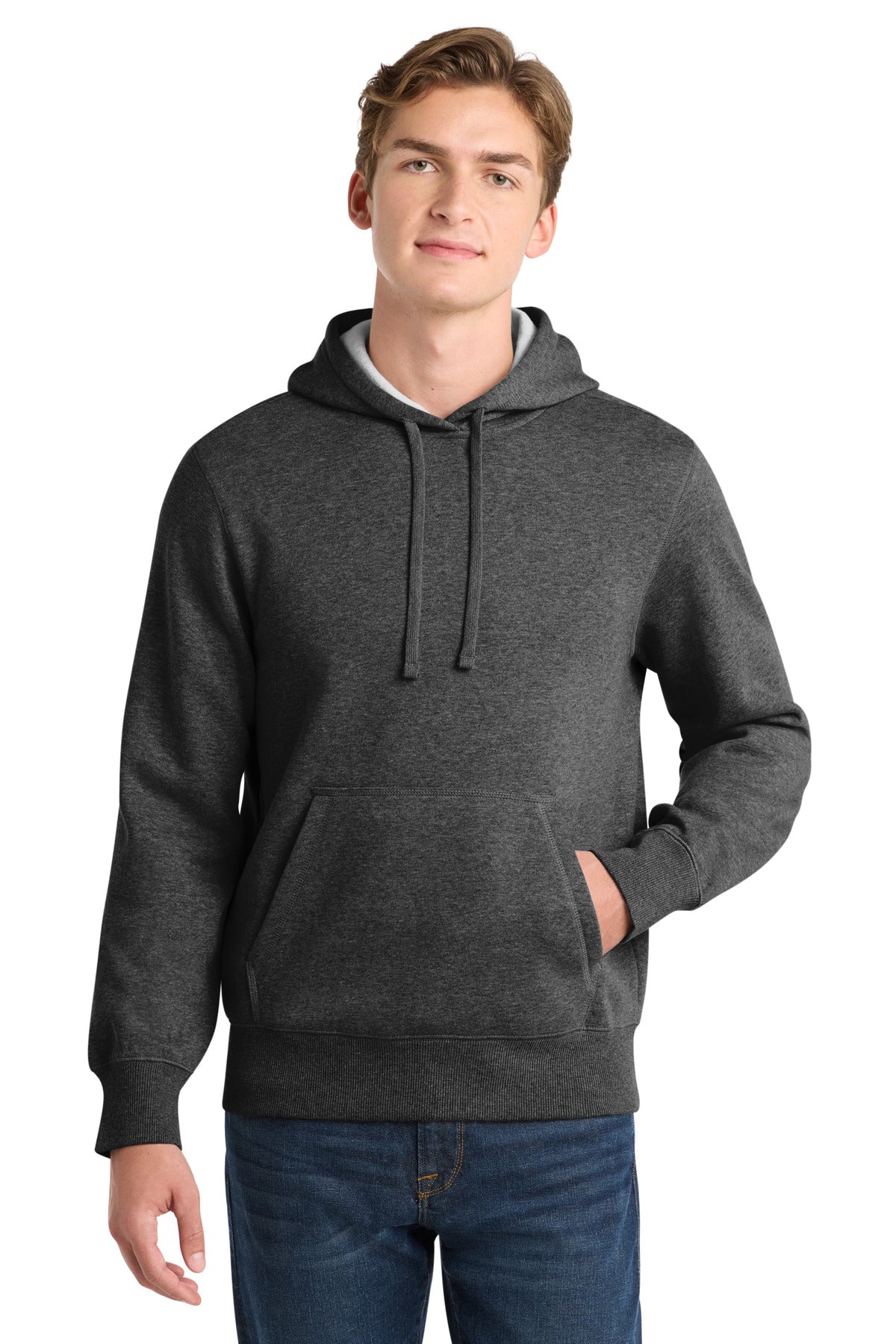 Sport-Tek Pullover Hooded Sweatshirt. ST254 in Graphite Heather