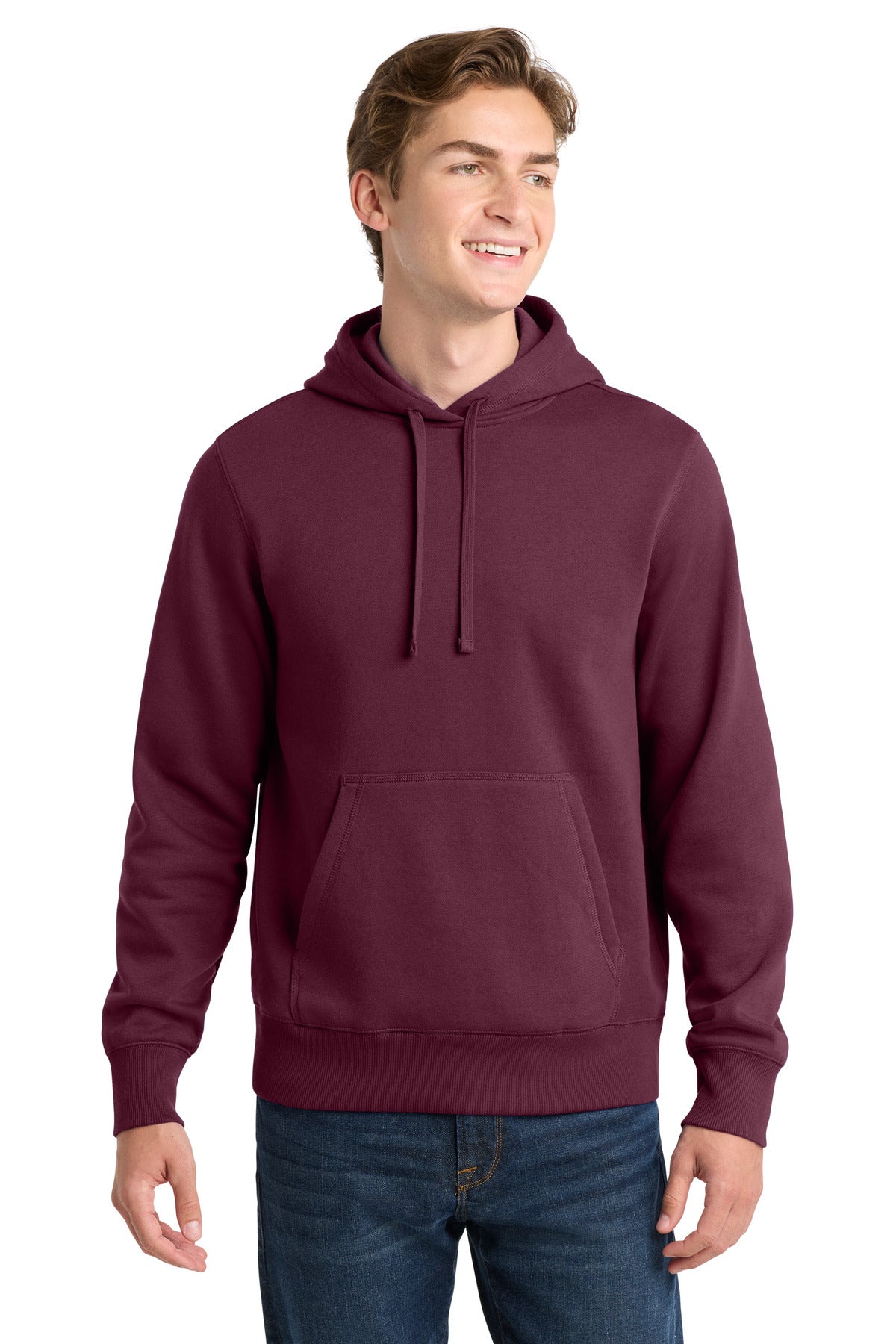 Sport-Tek Pullover Hooded Sweatshirt. ST254 in Maroon