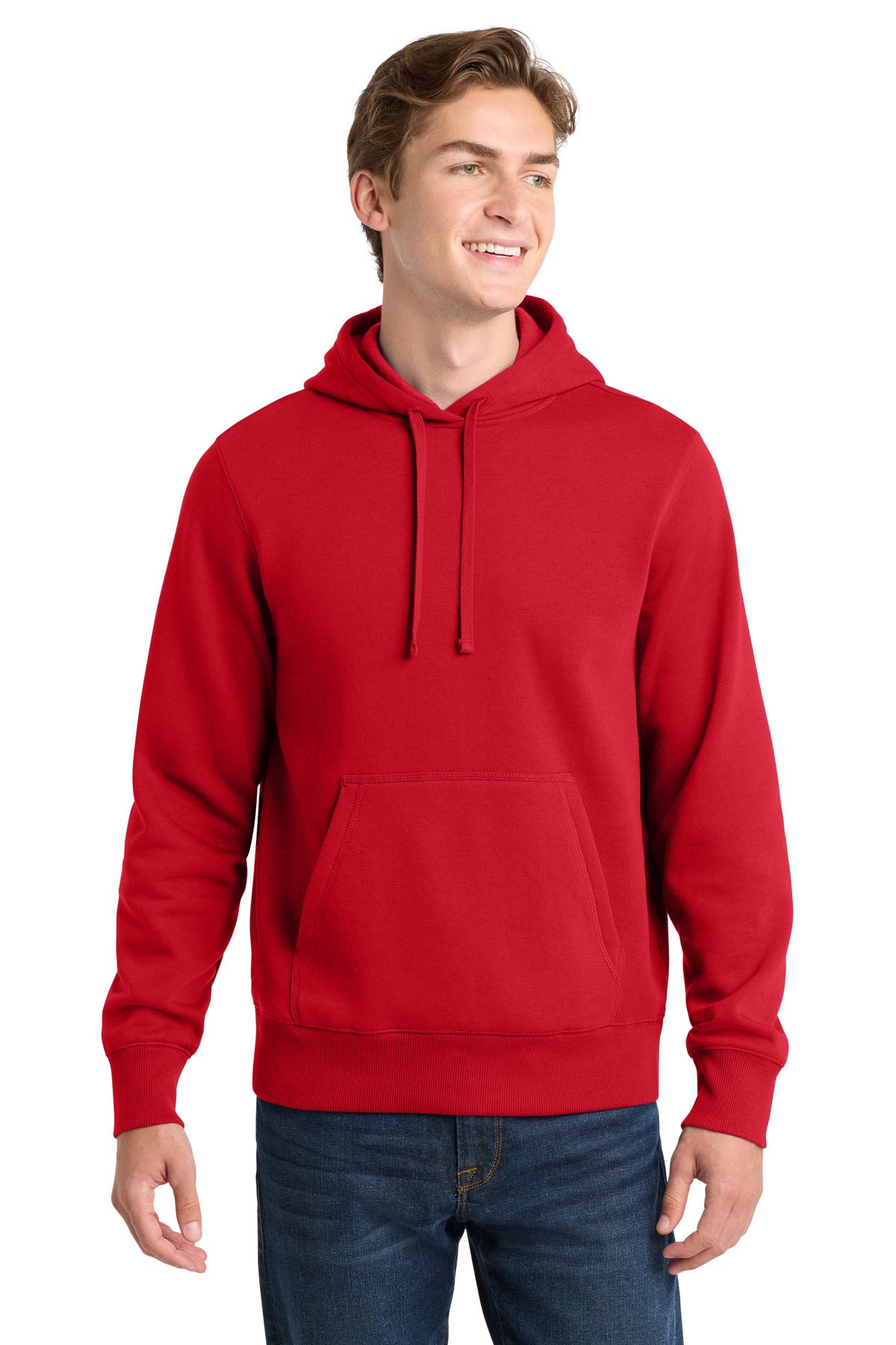 Sport-Tek Pullover Hooded Sweatshirt. ST254 in True Red
