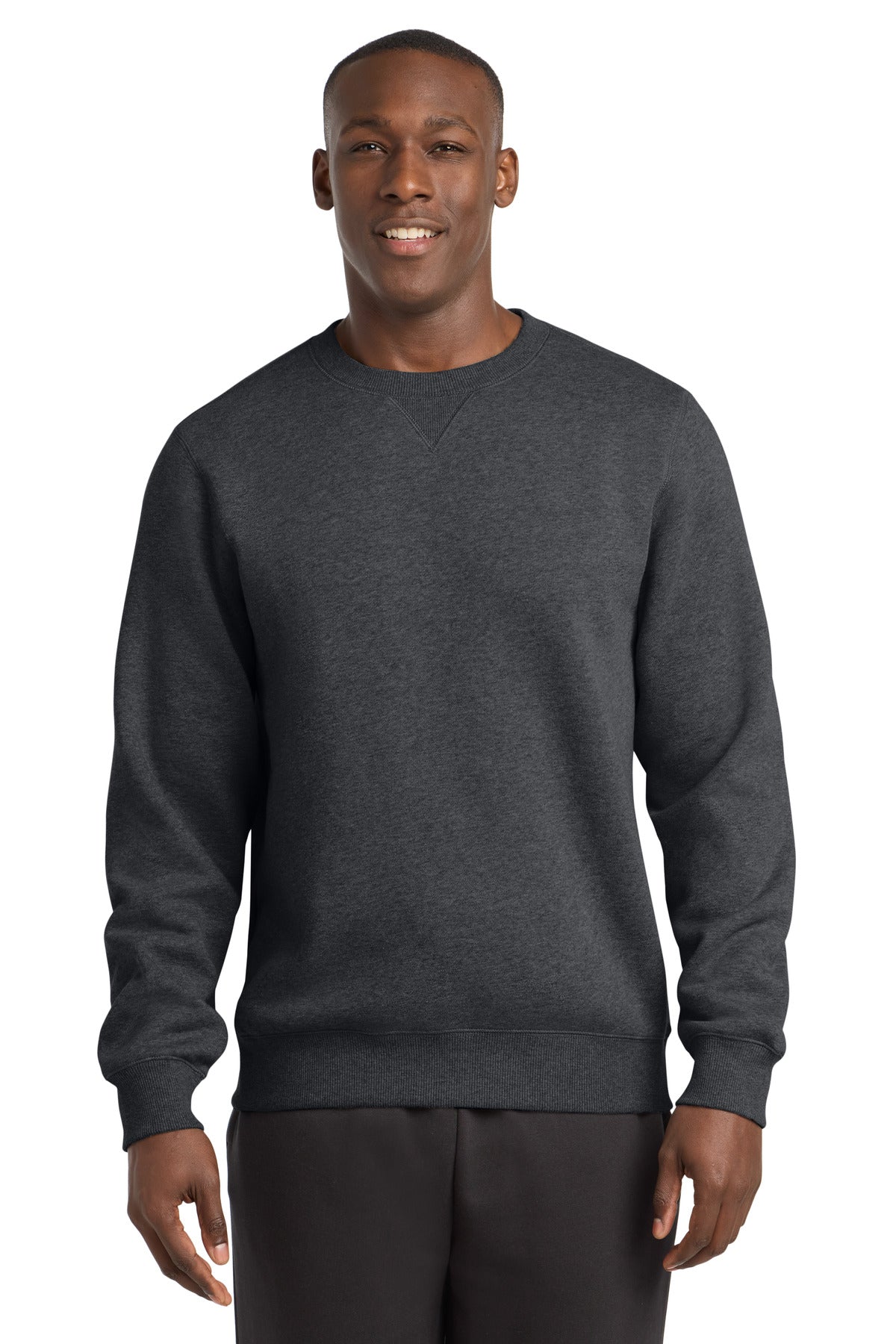 Sport-Tek Crewneck Sweatshirt. ST266 in Graphite Heather