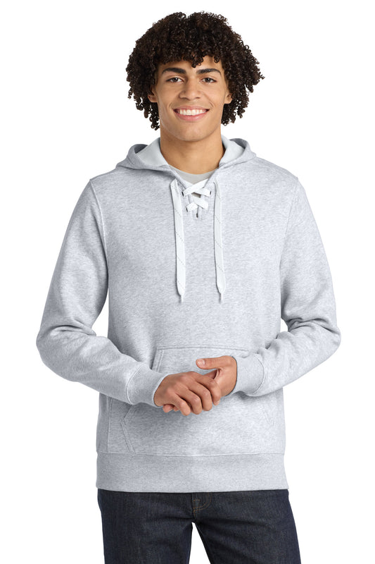 Sport-Tek Lace Up Pullover Hooded Sweatshirt. ST271 in Athletic Heather