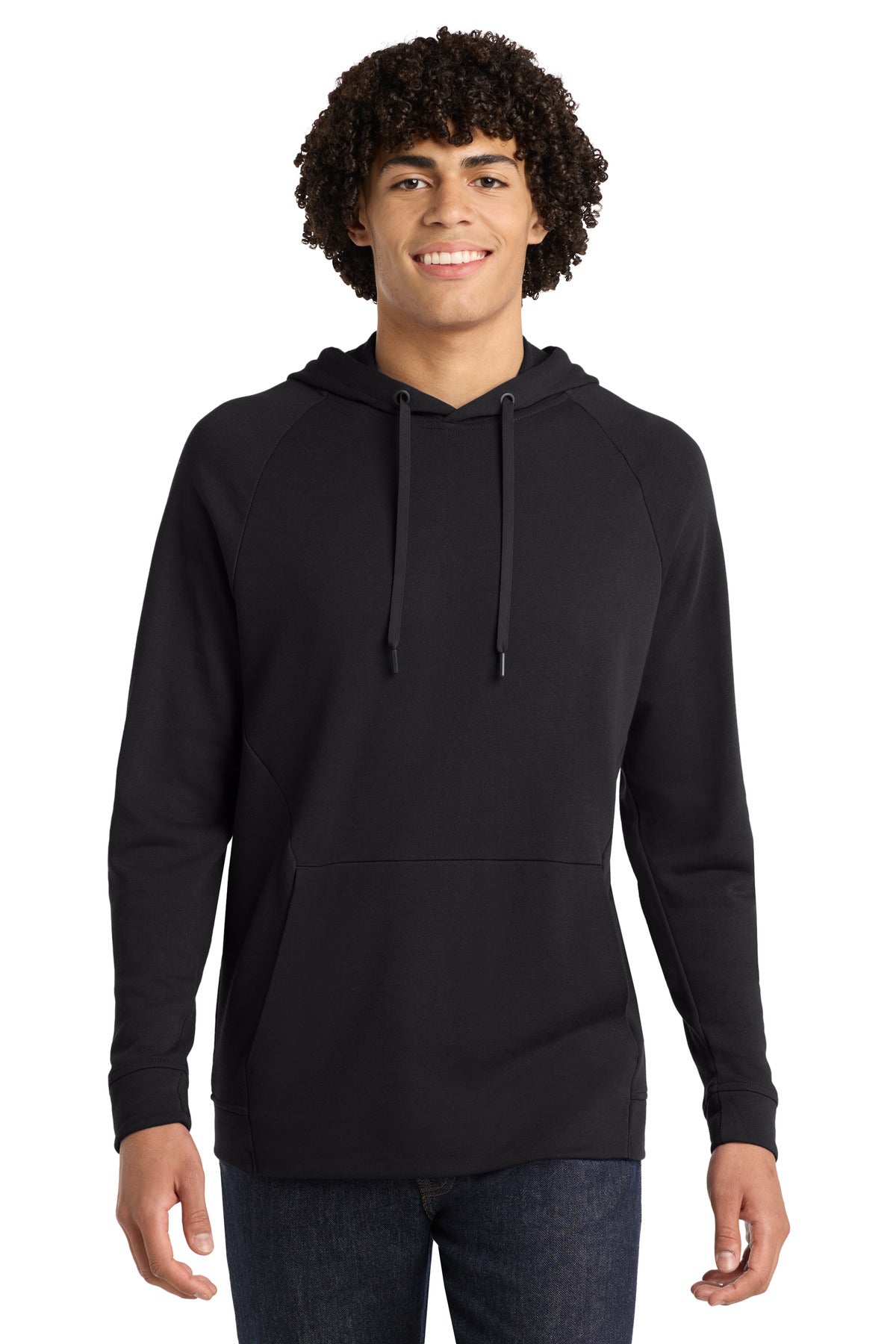 Sport-Tek  Lightweight French Terry Pullover Hoodie. ST272 in Black