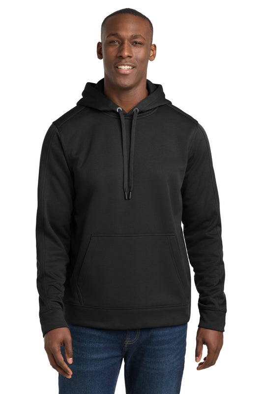 Sport-Tek Repel Fleece Hooded Pullover. ST290 in Black