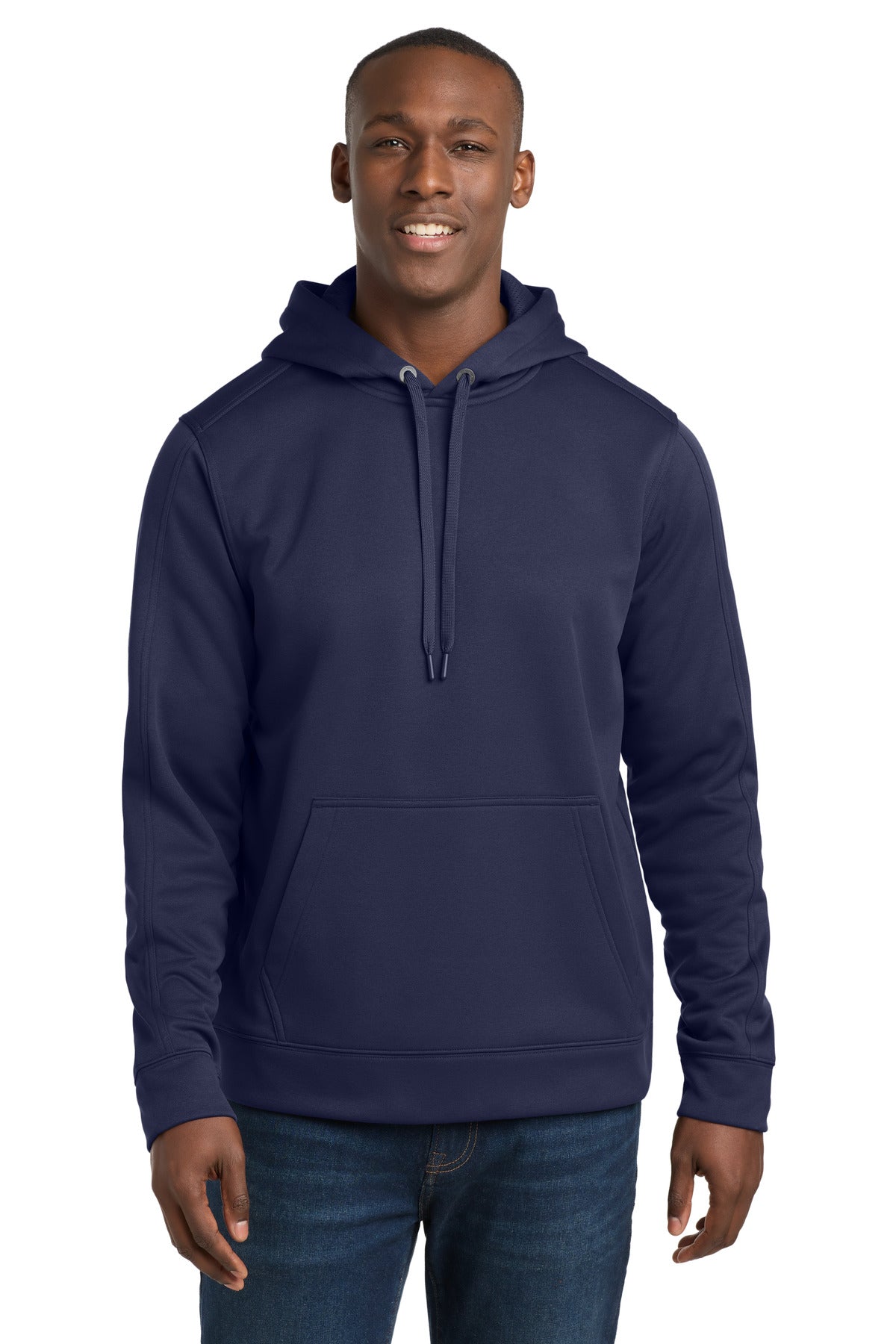 Sport-Tek Repel Fleece Hooded Pullover. ST290 in True Navy