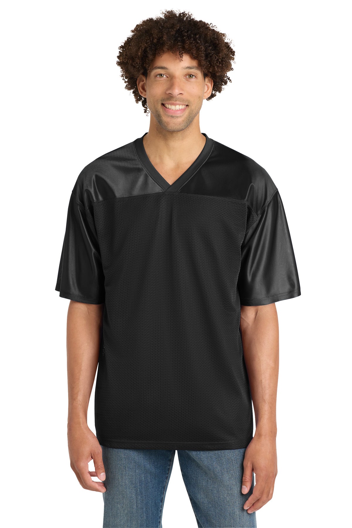 Sport-Tek PosiCharge Replica Jersey. ST307 in Black