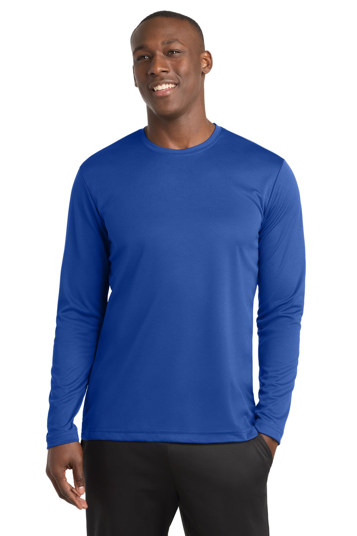 Sport-Tek PosiCharge RacerMesh Long Sleeve Tee. ST340LS in True Royal