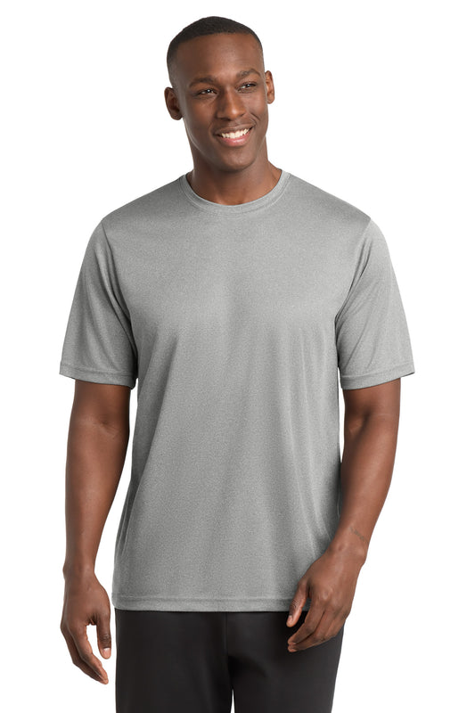Sport-Tek PosiCharge RacerMesh Tee. ST340 in Grey Heather
