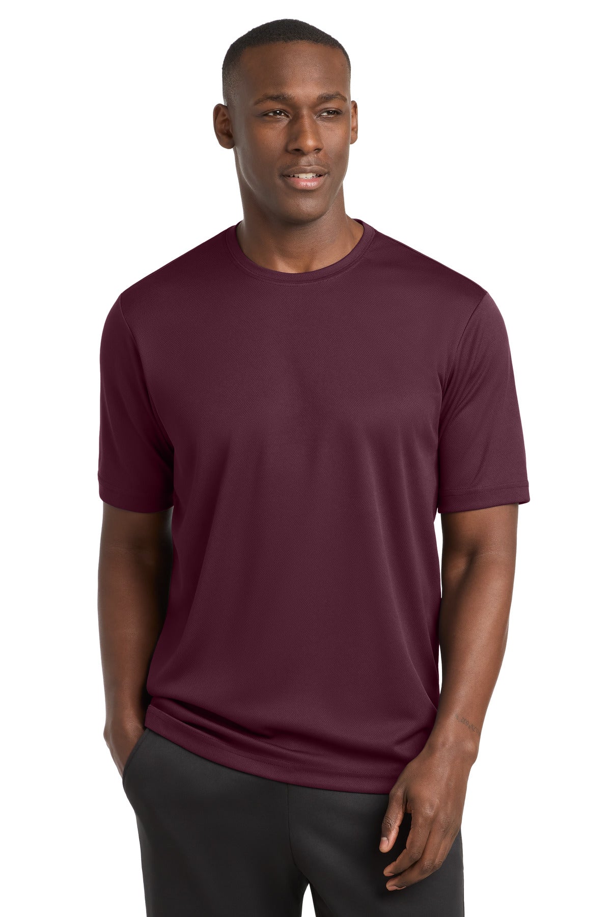 Sport-Tek PosiCharge RacerMesh Tee. ST340 in Maroon