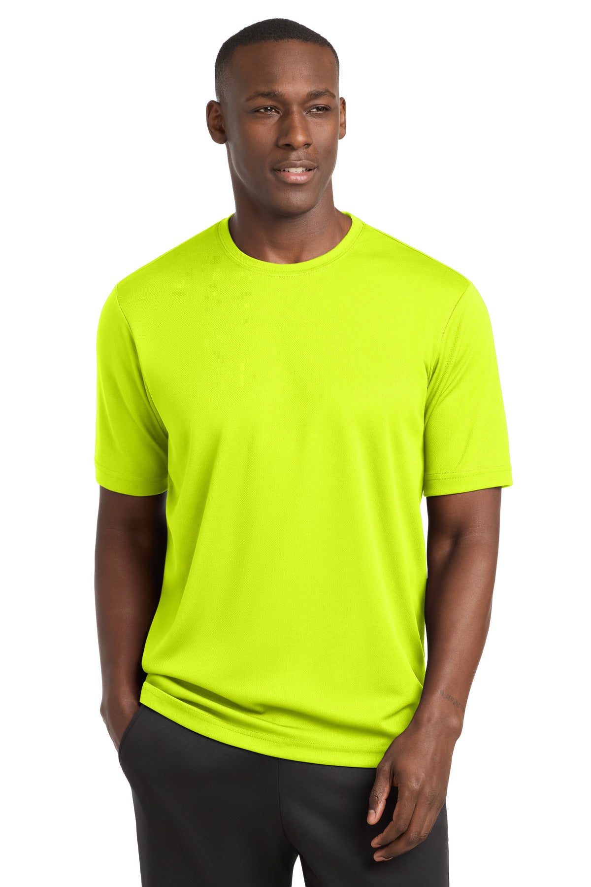Sport-Tek PosiCharge RacerMesh Tee. ST340 in Neon Yellow