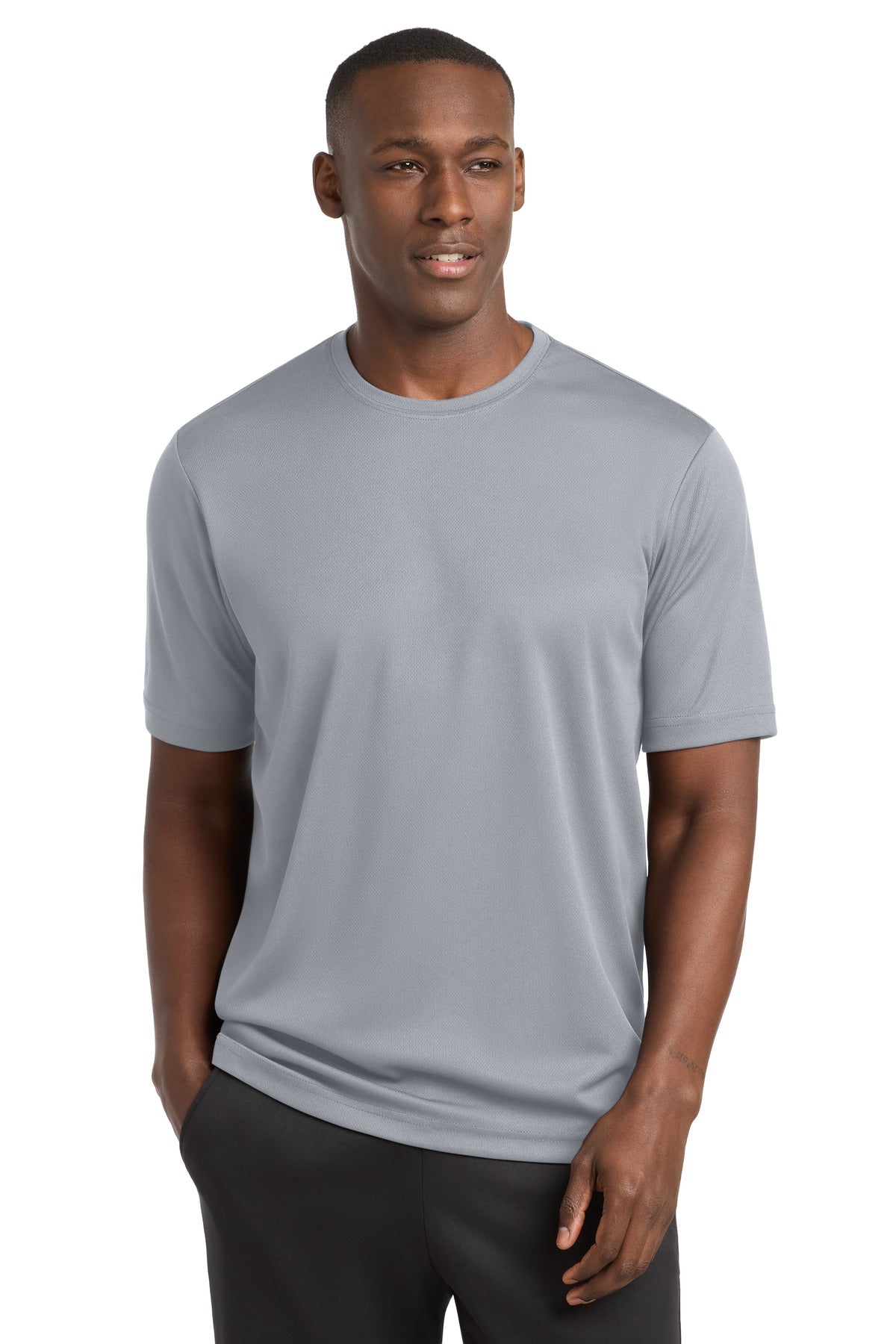 Sport-Tek PosiCharge RacerMesh Tee. ST340 in Silver