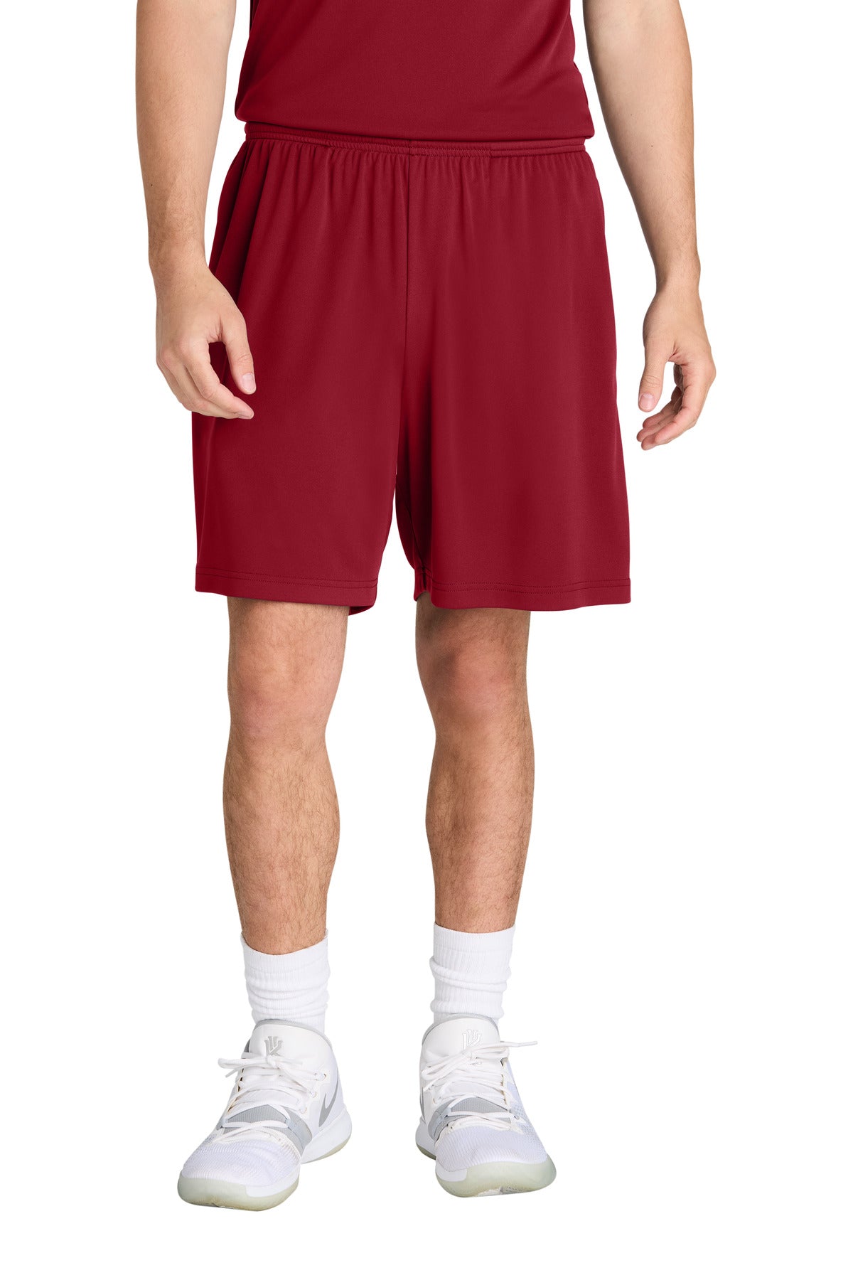 Sport-Tek PosiCharge Competitor 7  Pocketed Short ST349P in Deep Red