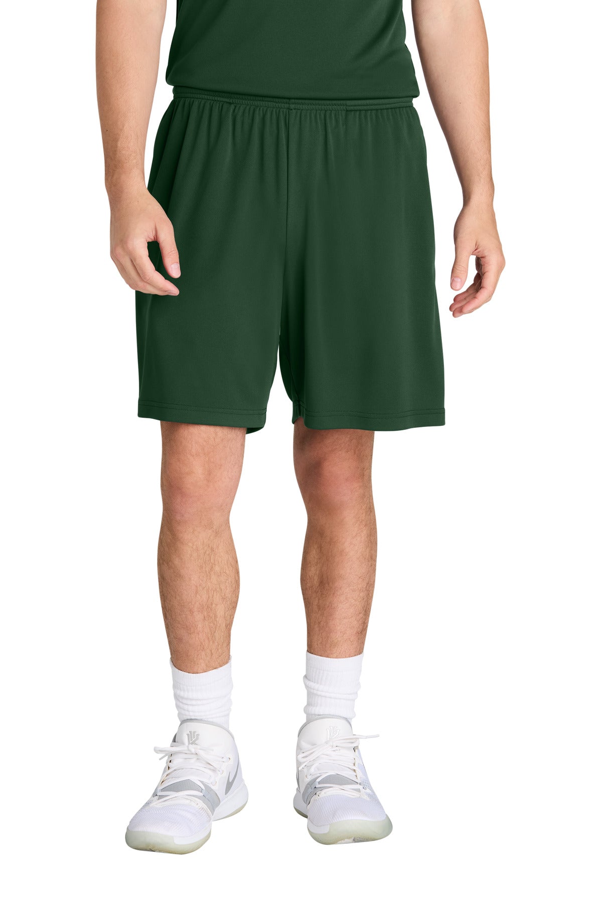 Sport-Tek PosiCharge Competitor 7  Pocketed Short ST349P in Forest Green