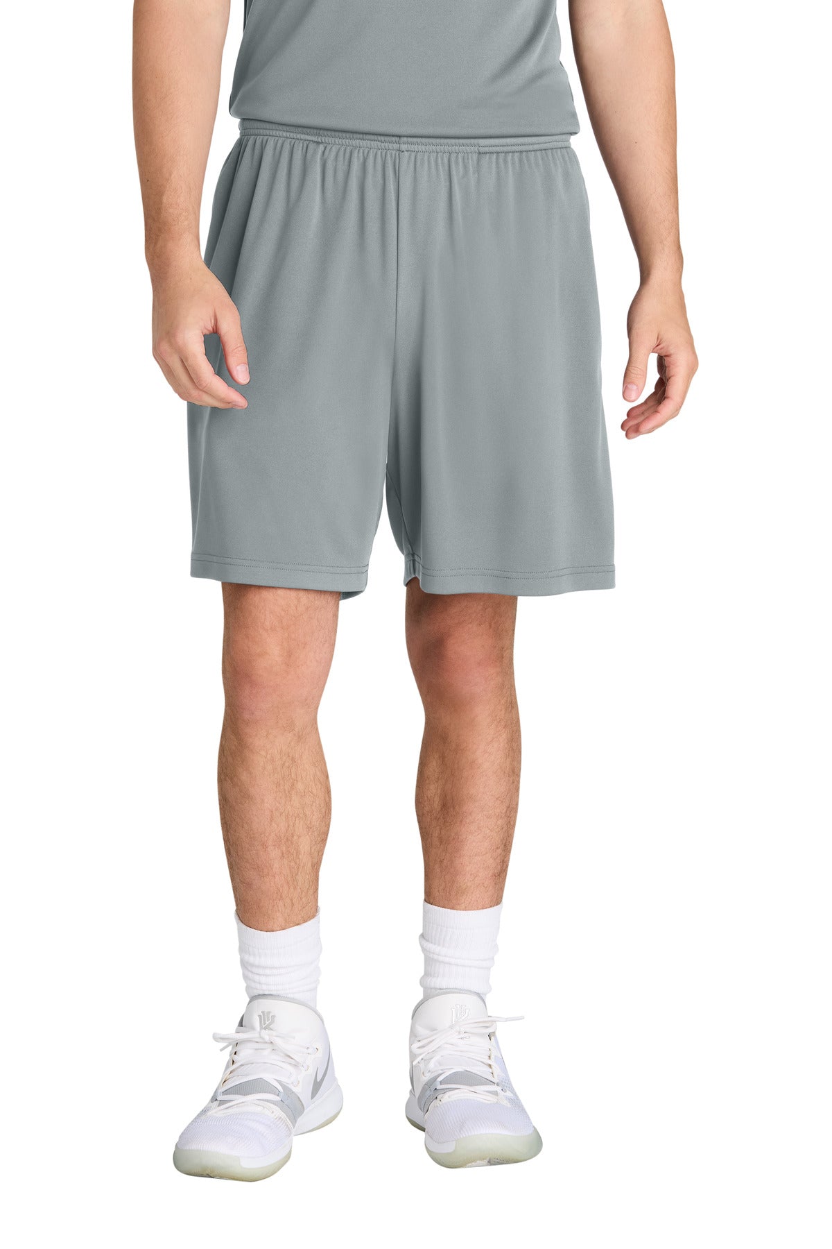 Sport-Tek PosiCharge Competitor 7  Pocketed Short ST349P in Silver