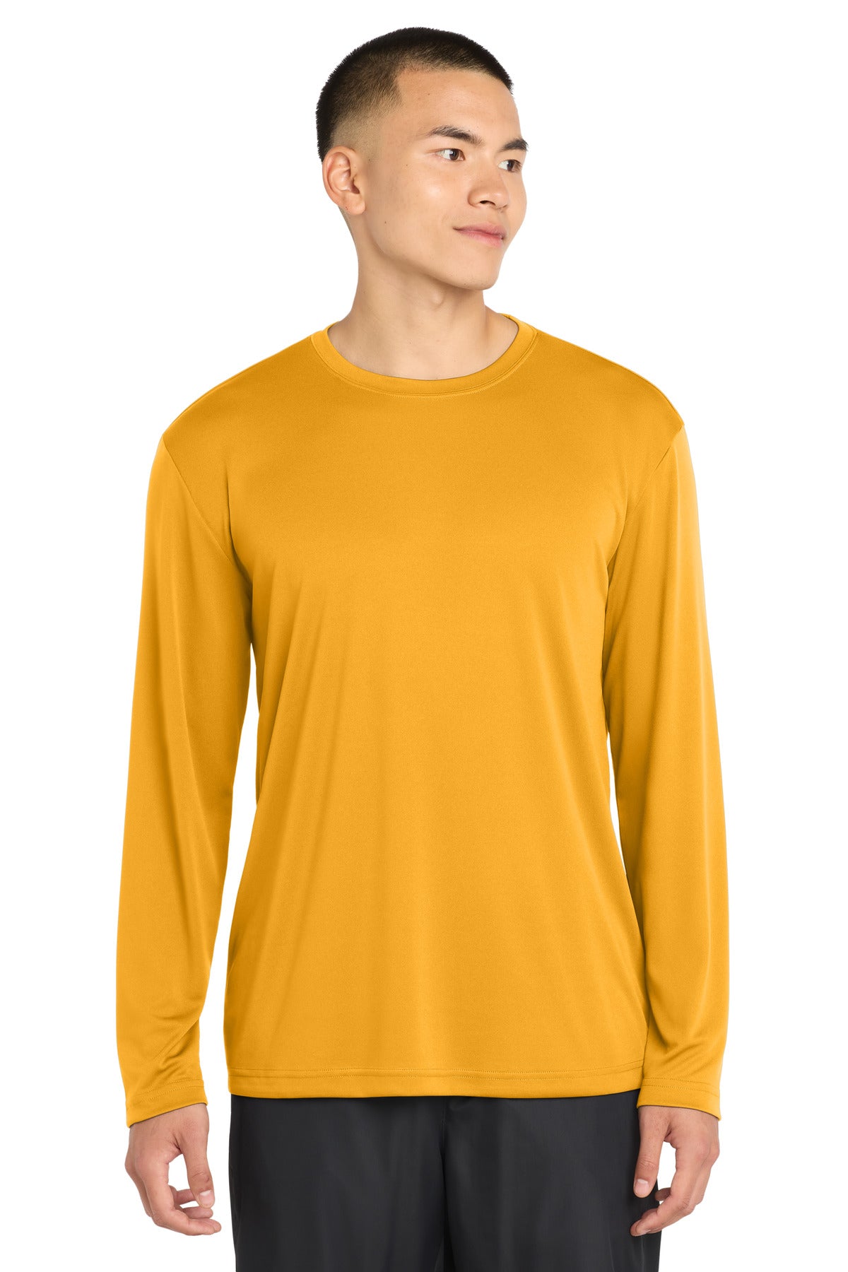 Sport-Tek Long Sleeve PosiCharge Competitor Tee. ST350LS in Gold