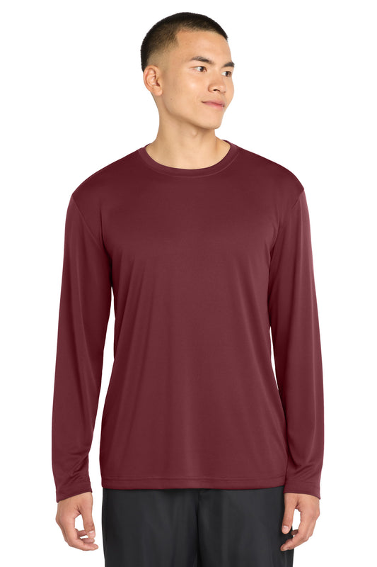 Sport-Tek Long Sleeve PosiCharge Competitor Tee. ST350LS in Maroon