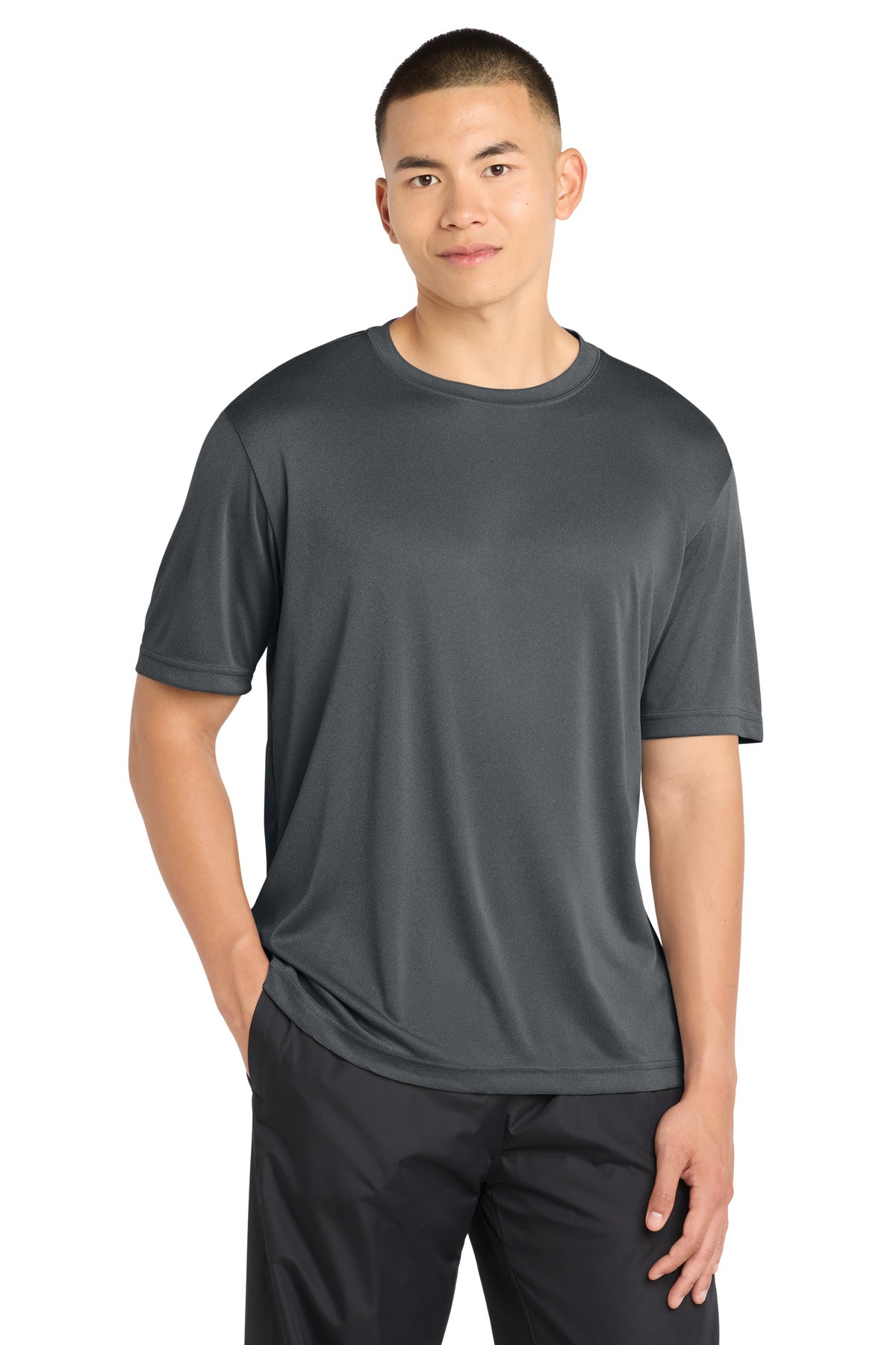 Sport-Tek PosiCharge Competitor Tee. ST350 in Iron Grey Heather