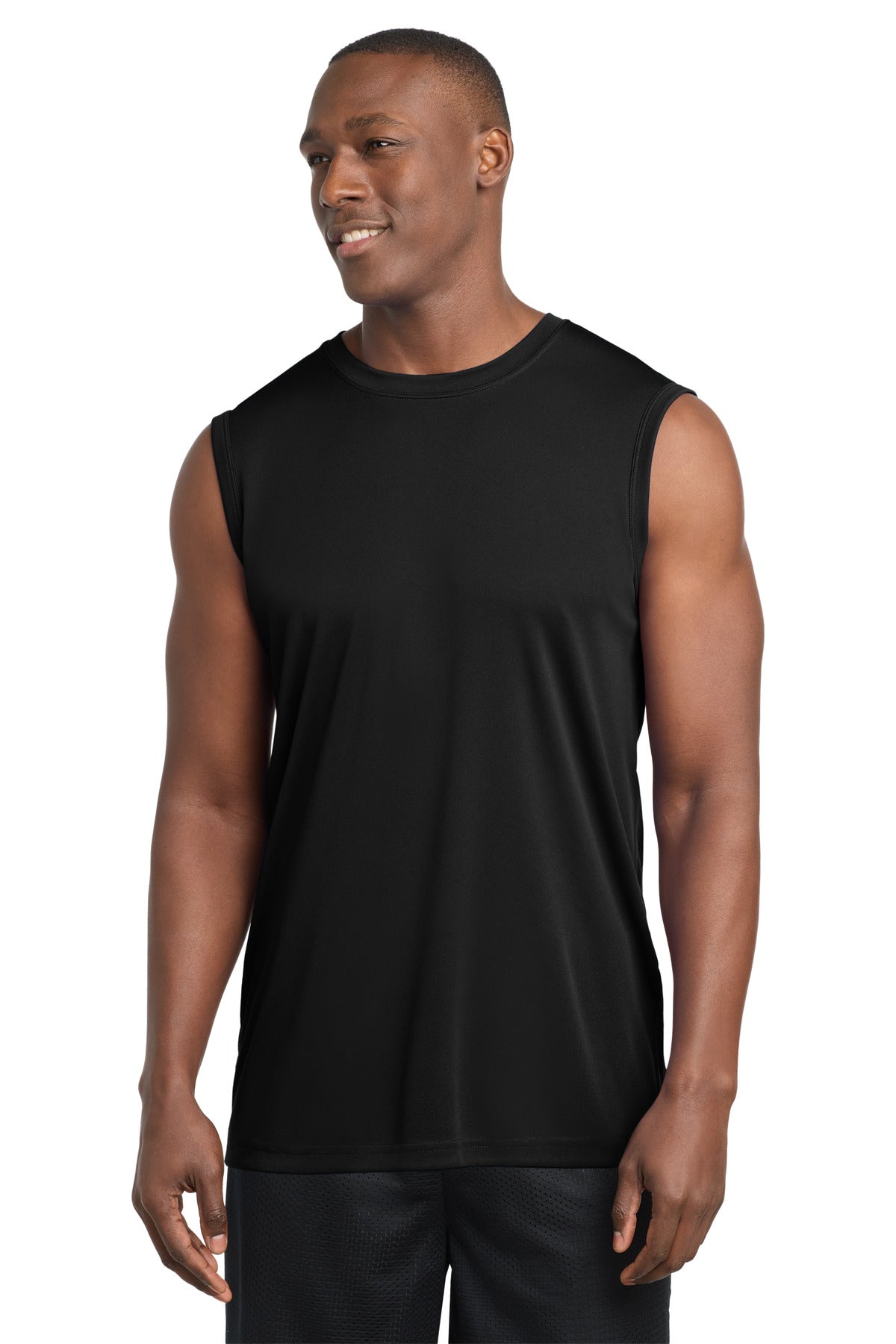 Sport-Tek Sleeveless PosiCharge Competitor Tee. ST352 in Black