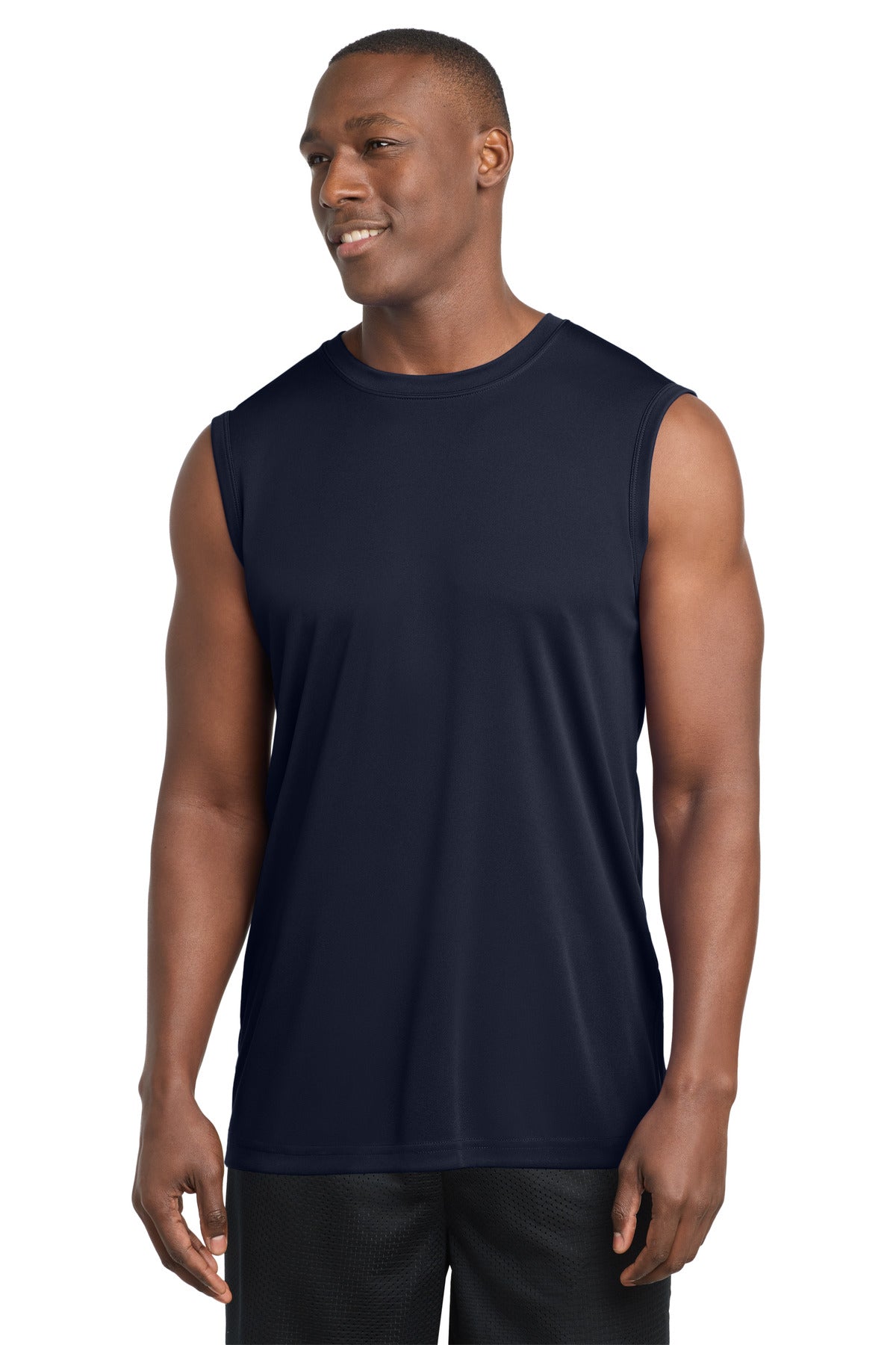 Sport-Tek Sleeveless PosiCharge Competitor Tee. ST352 in True Navy