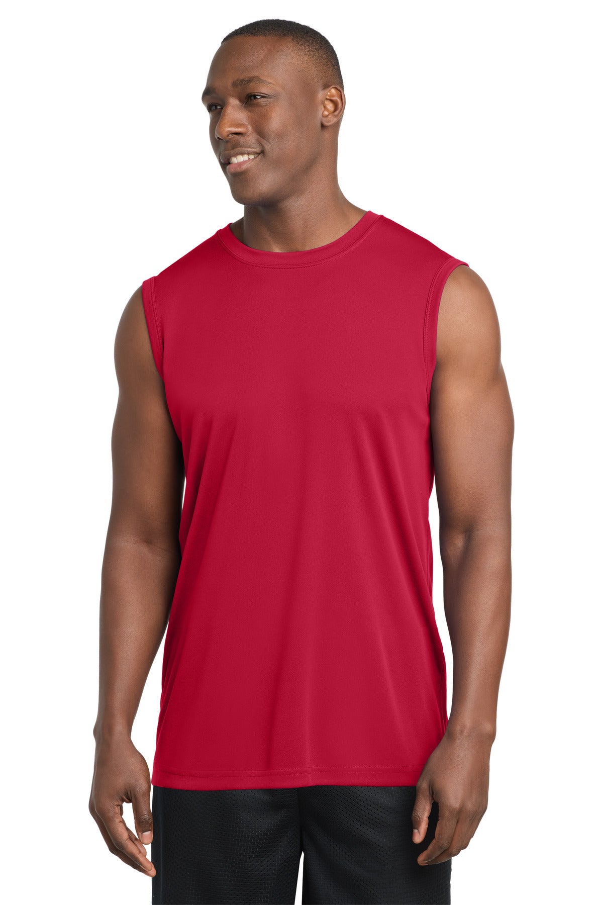 Sport-Tek Sleeveless PosiCharge Competitor Tee. ST352 in True Red