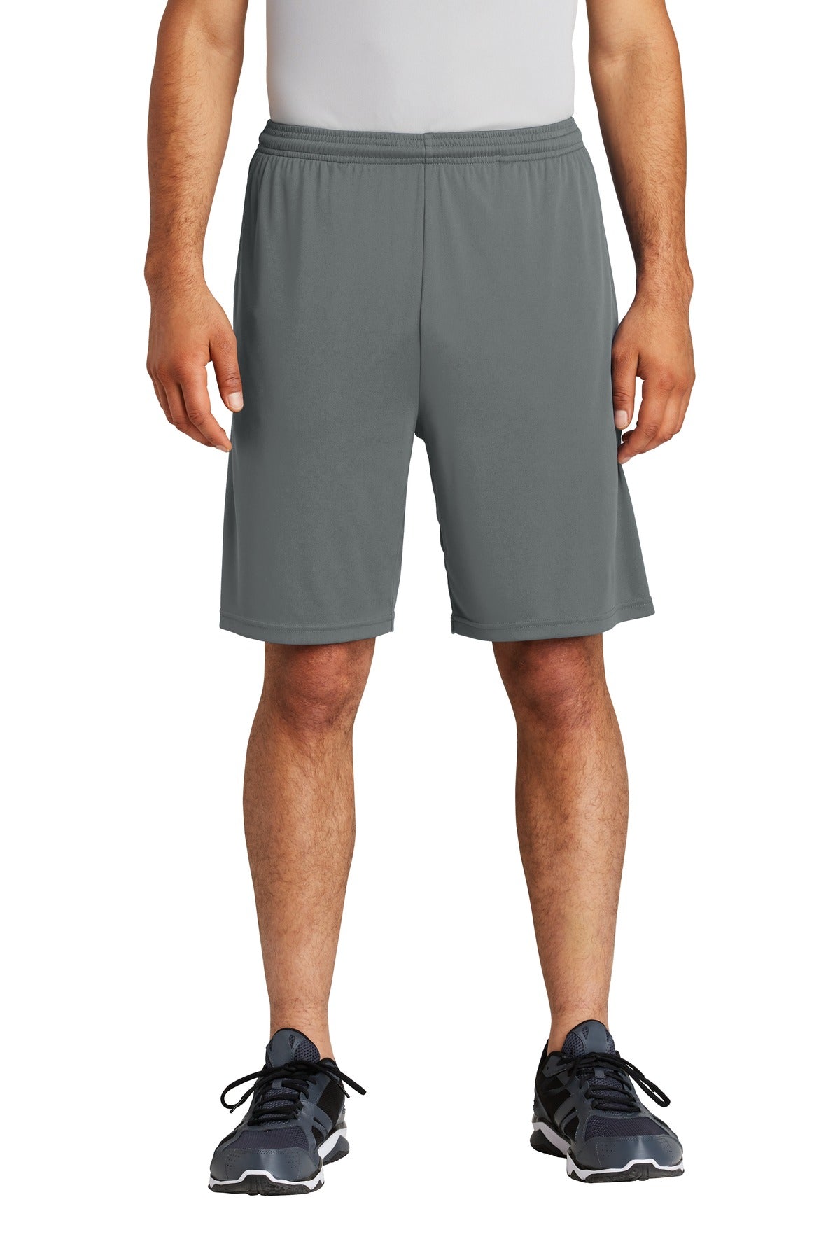 Sport-Tek  PosiCharge  Competitor  Pocketed Short. ST355P in Iron Grey