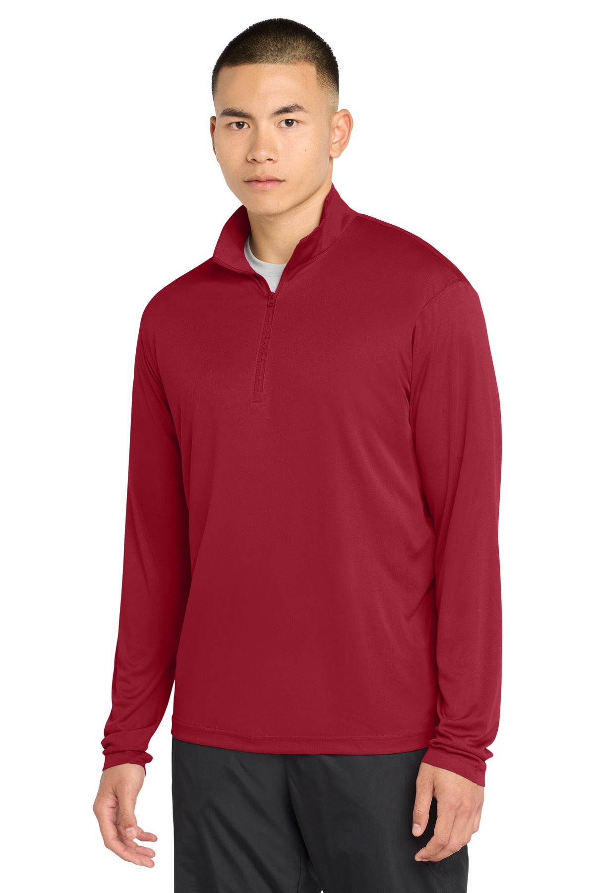 Sport-Tek PosiCharge Competitor 1/4-Zip Pullover. ST357 in Deep Red