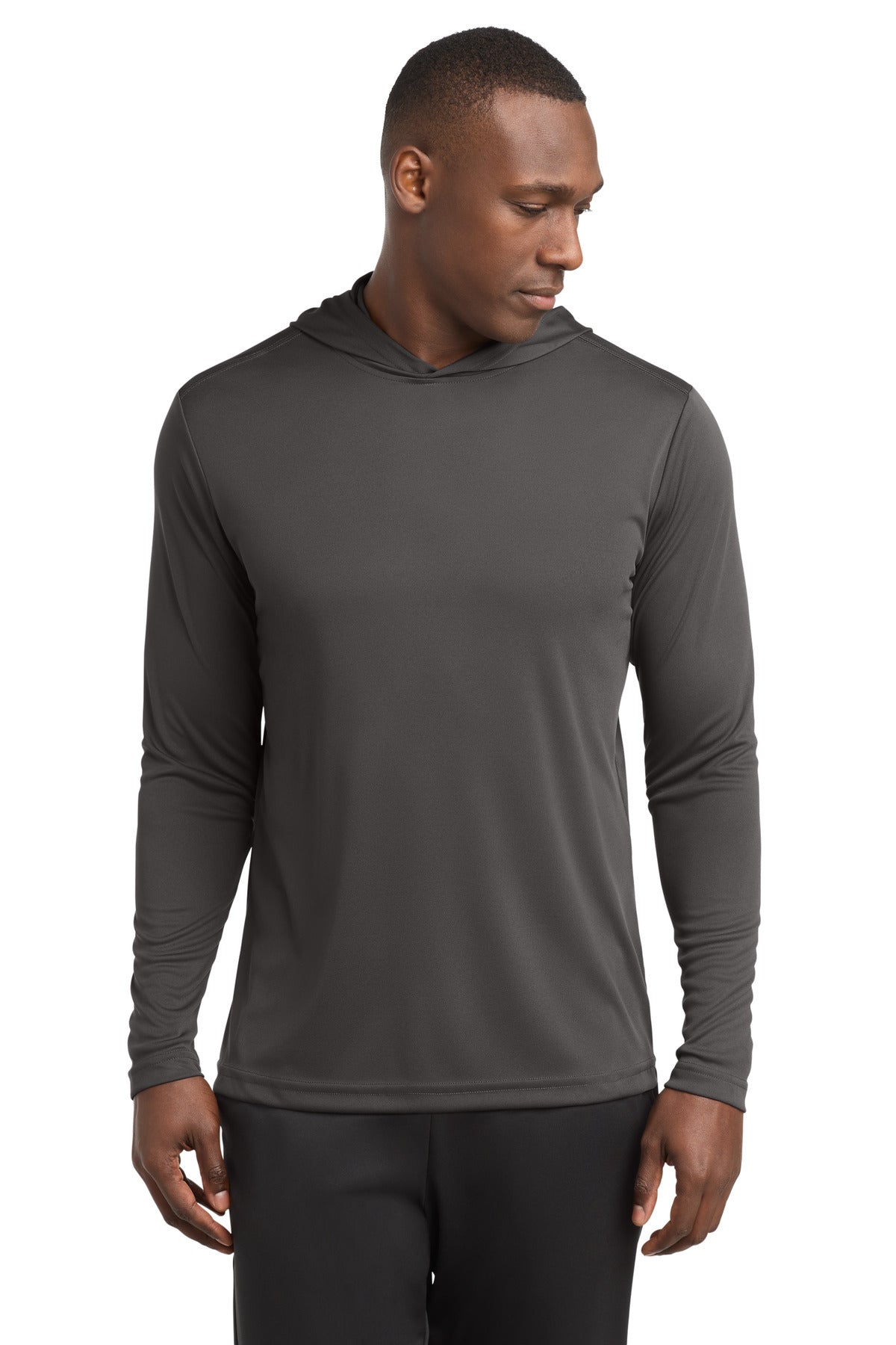 Sport-Tek  PosiCharge  Competitor  Hooded Pullover. ST358 in Iron Grey
