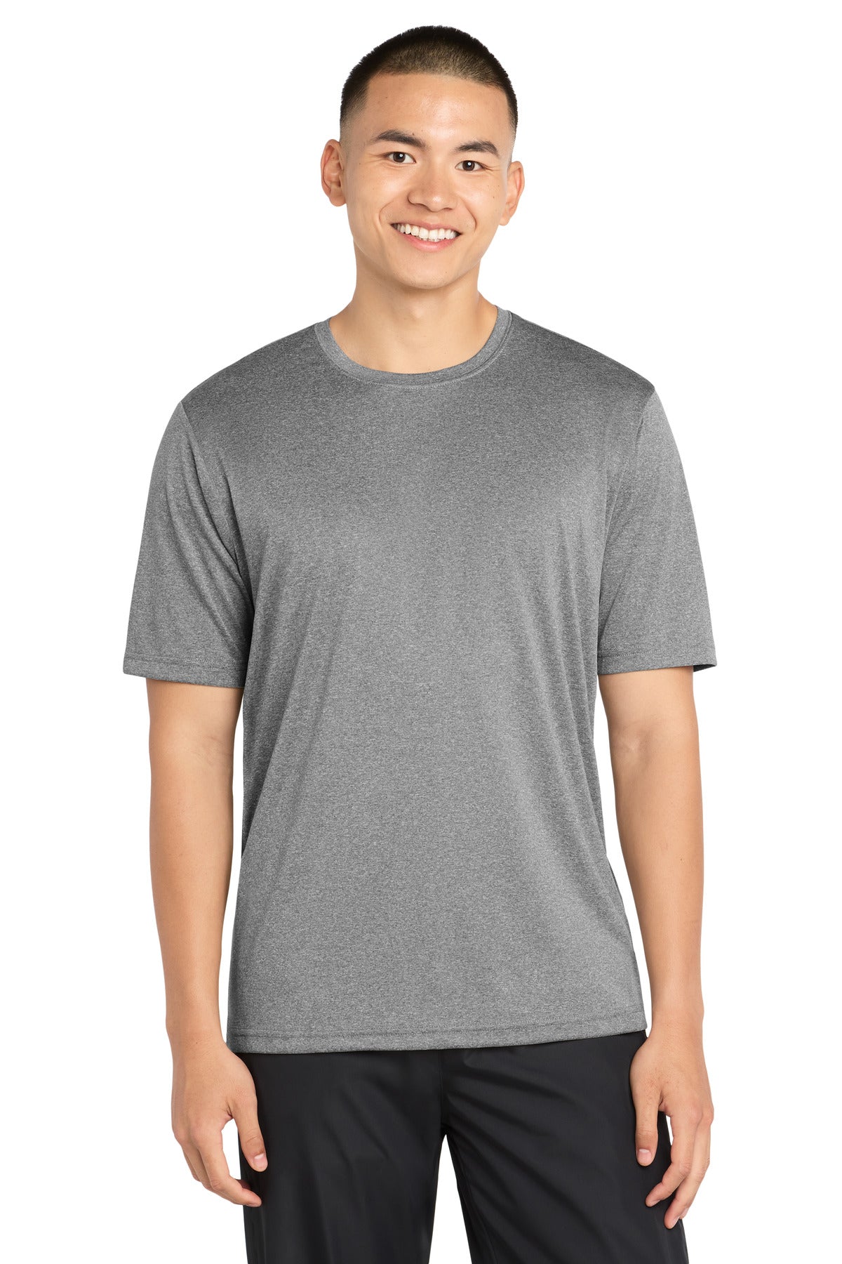 Sport-Tek Heather Contender Tee. ST360 in Vintage Heather