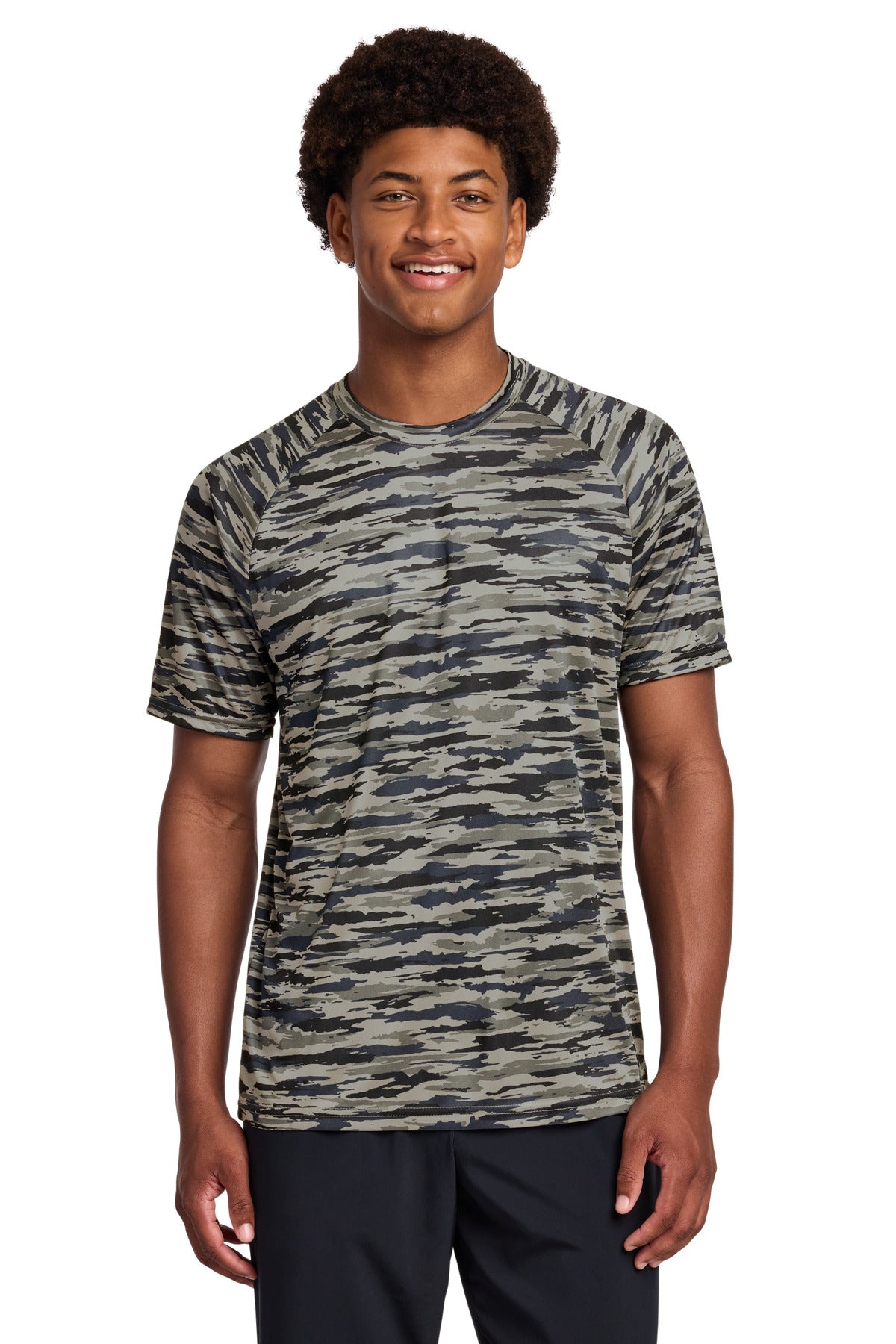 Sport-Tek Drift Camo Tee ST375 in True Navy
