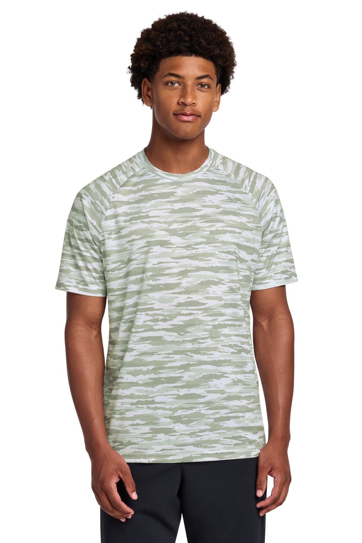 Sport-Tek Drift Camo Tee ST375 in White