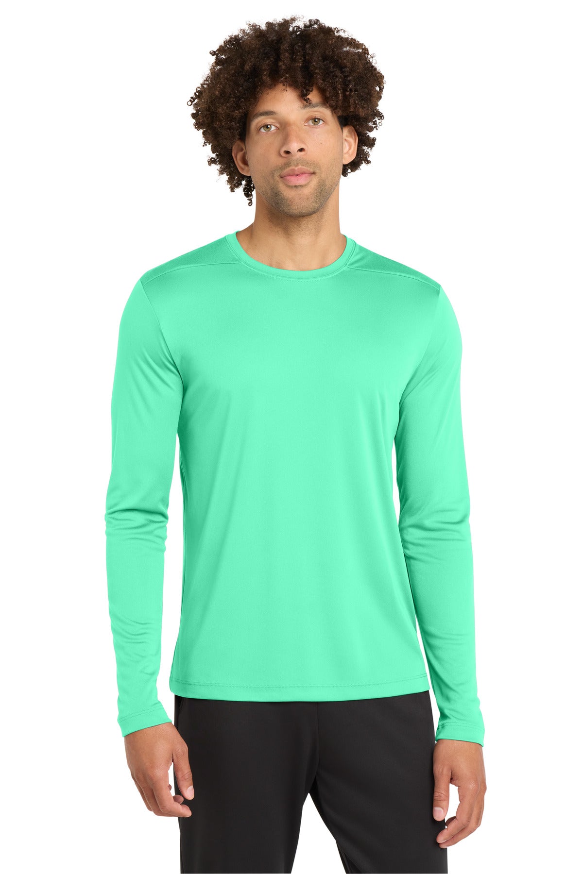 Sport-Tek  Posi-UV Pro Long Sleeve Tee. ST420LS in Bright Seafoam