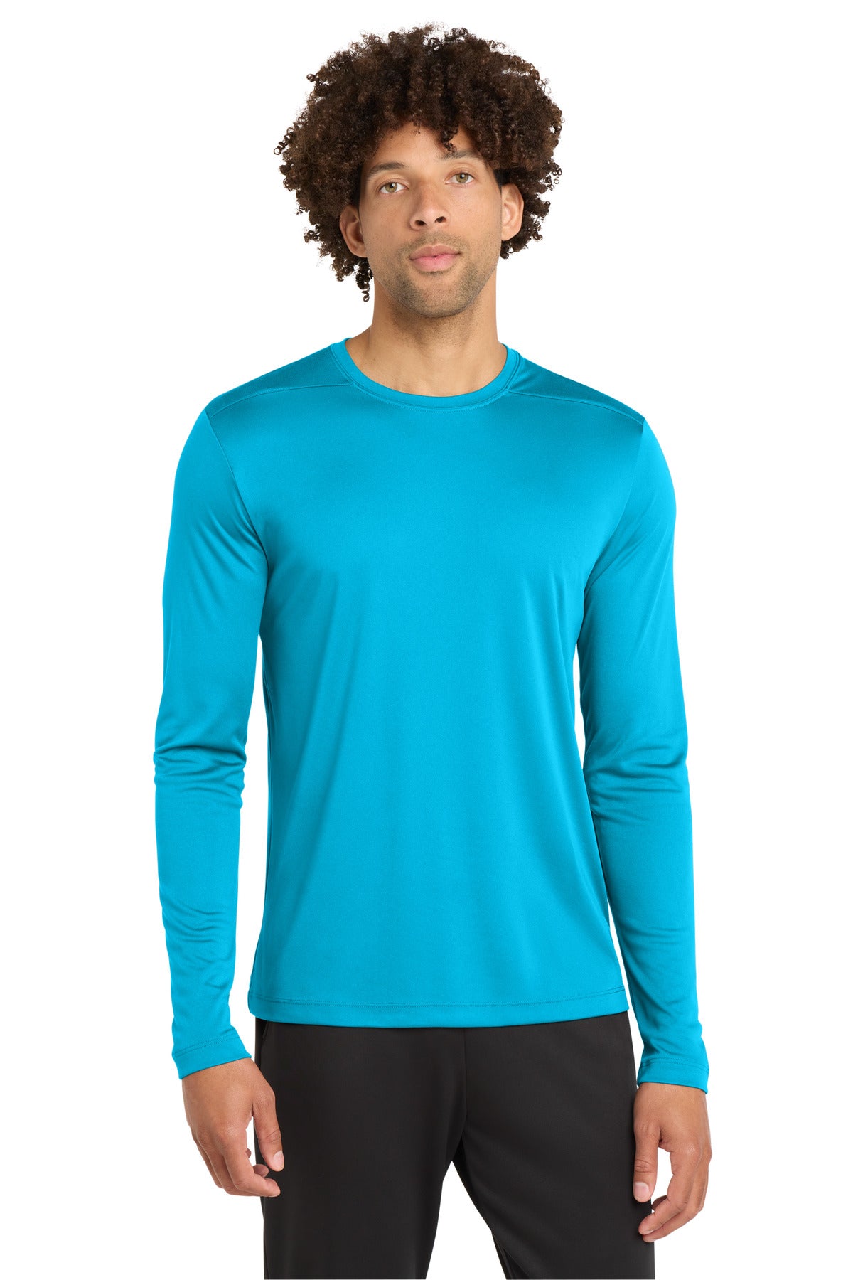 Sport-Tek  Posi-UV Pro Long Sleeve Tee. ST420LS in Sapphire
