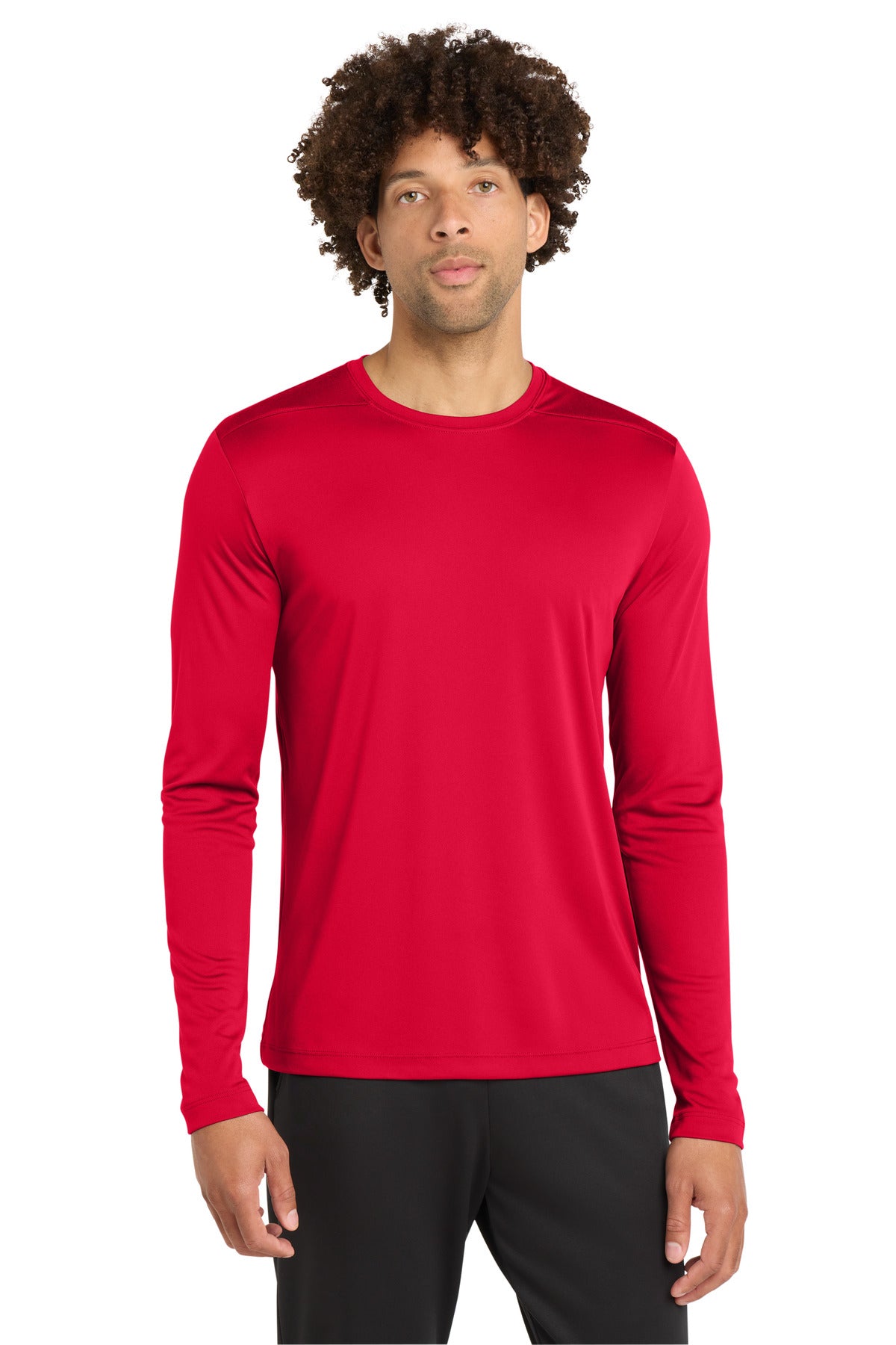 Sport-Tek  Posi-UV Pro Long Sleeve Tee. ST420LS in True Red