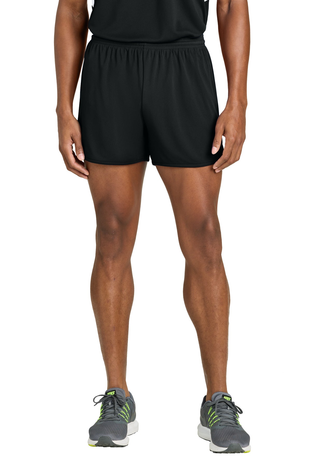 Sport-Tek Club 4  Track Short ST447 in Black