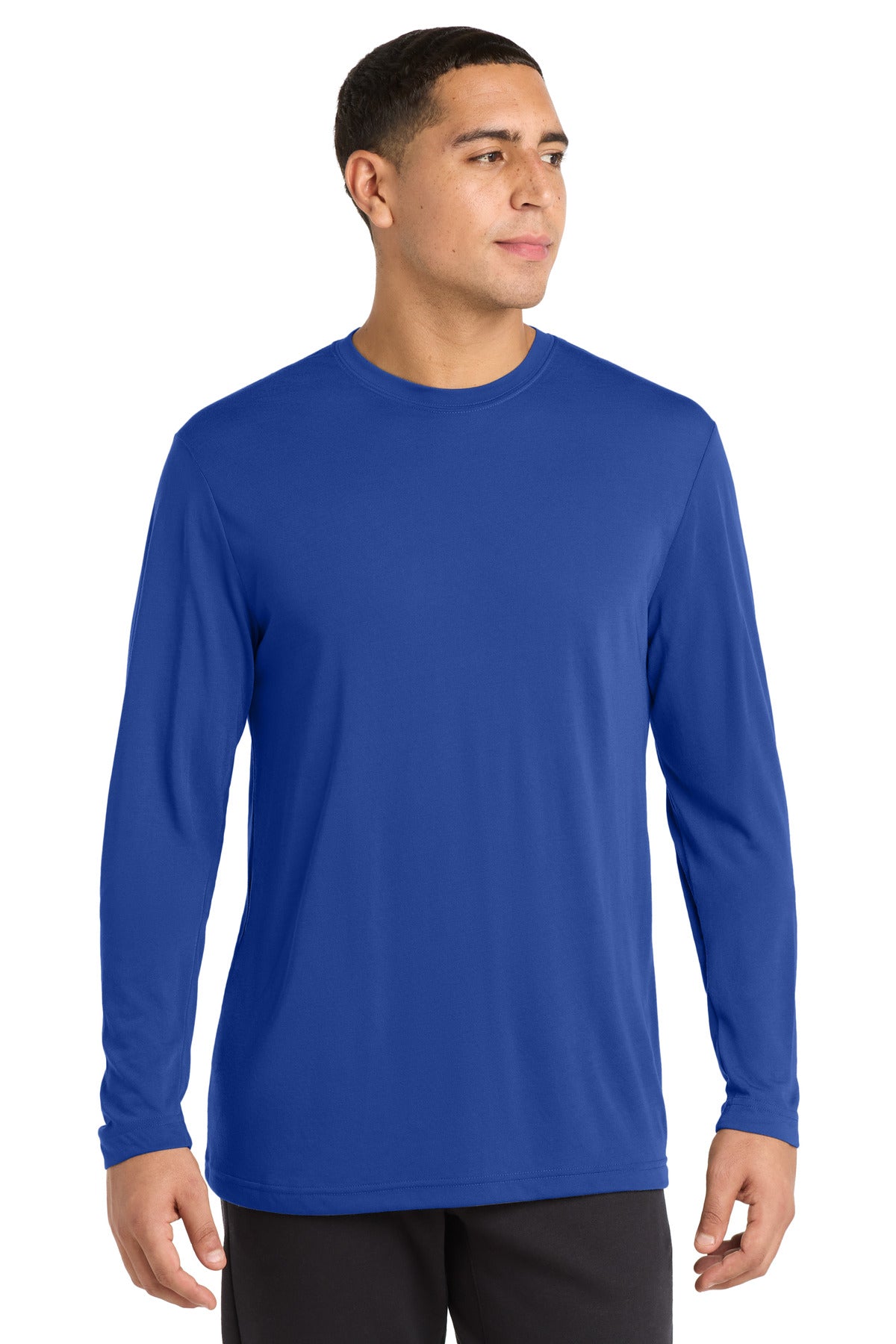 Sport-Tek Long Sleeve PosiCharge Competitor Cotton Touch Tee. ST450LS in True Royal