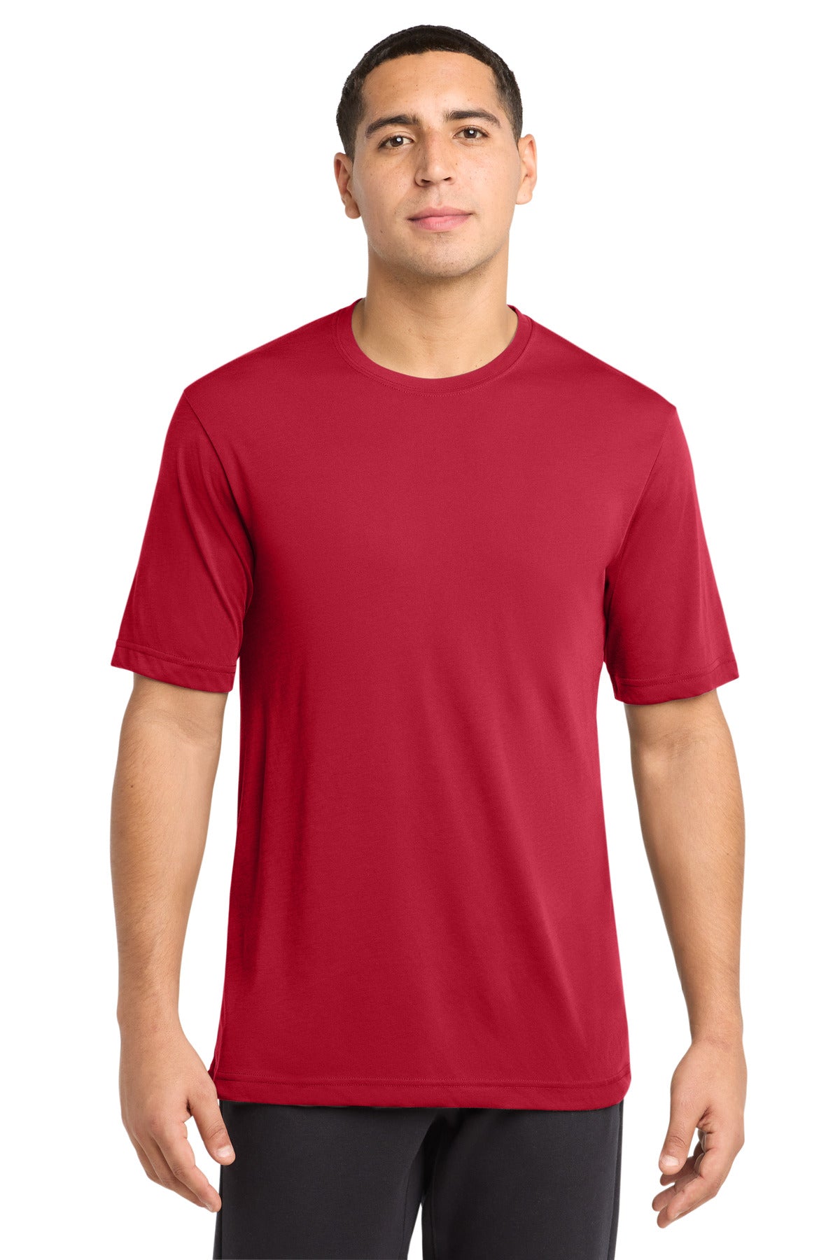 Sport-Tek PosiCharge Competitor Cotton Touch Tee. ST450 in Deep Red