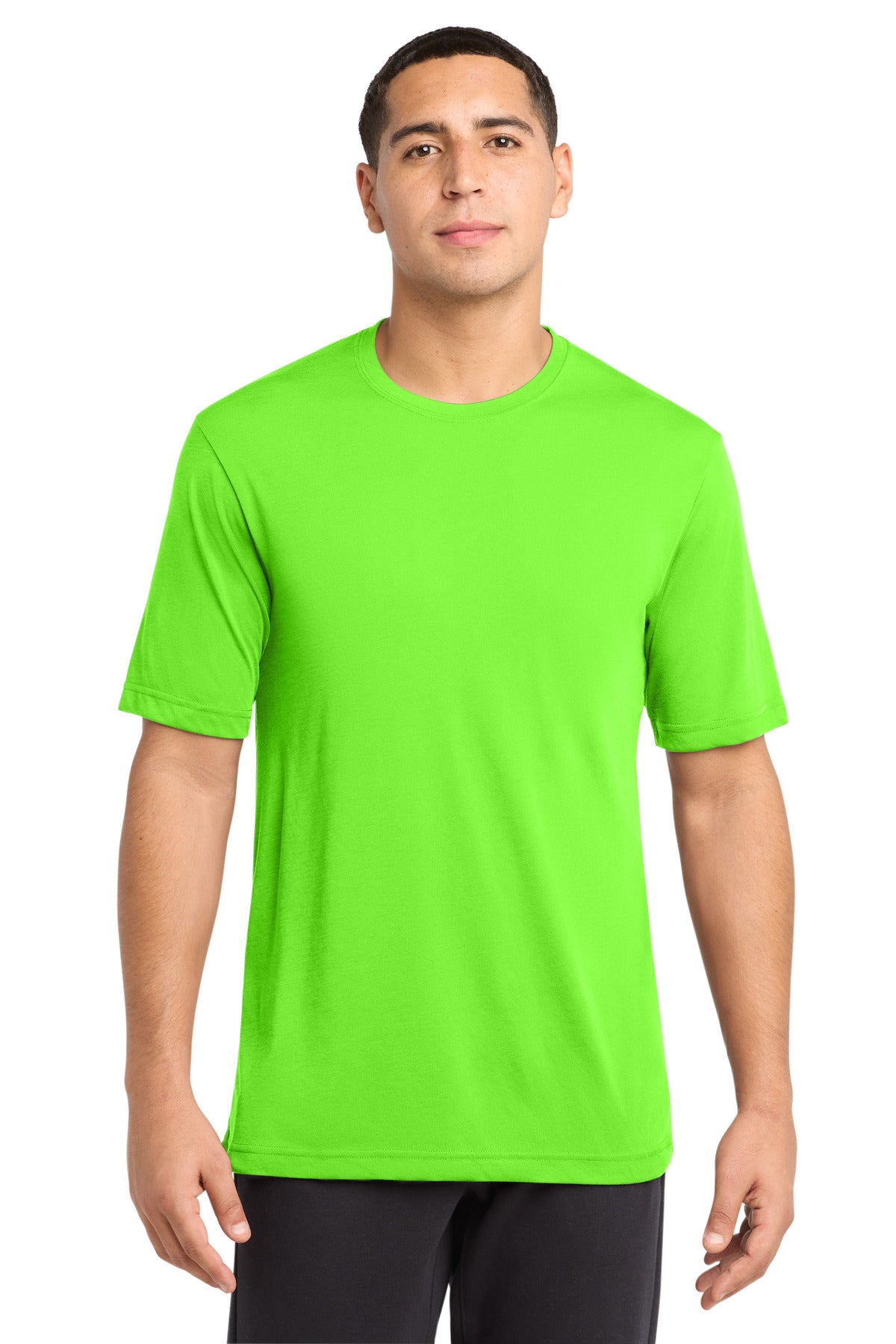 Sport-Tek PosiCharge Competitor Cotton Touch Tee. ST450 in Neon Green