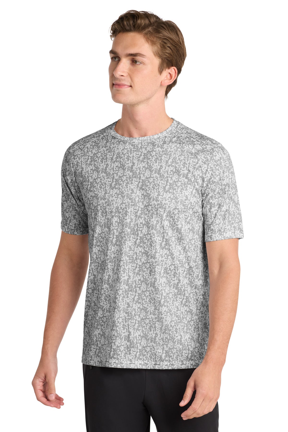 Sport-Tek  Digi Camo Tee. ST460 in White