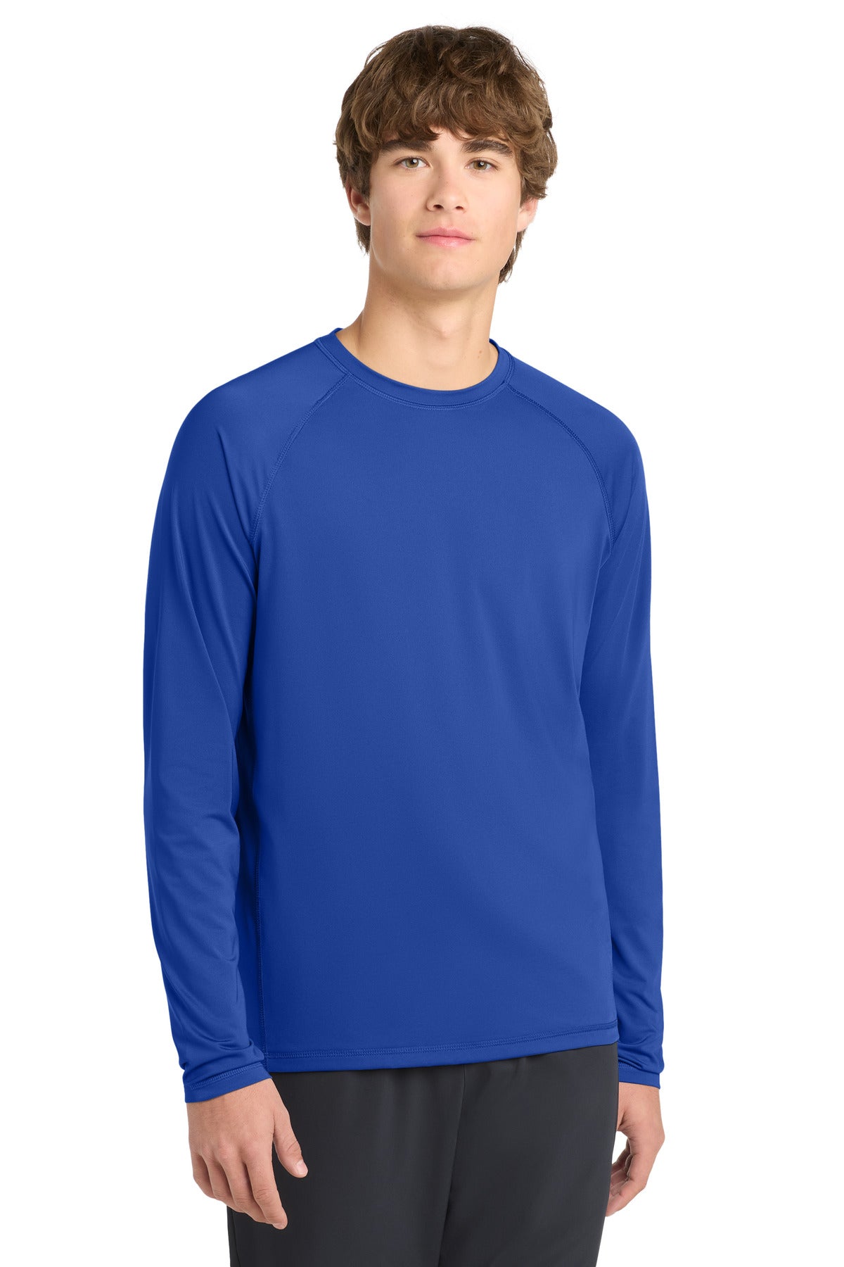 Sport-Tek  Long Sleeve Rashguard Tee. ST470LS in True Royal