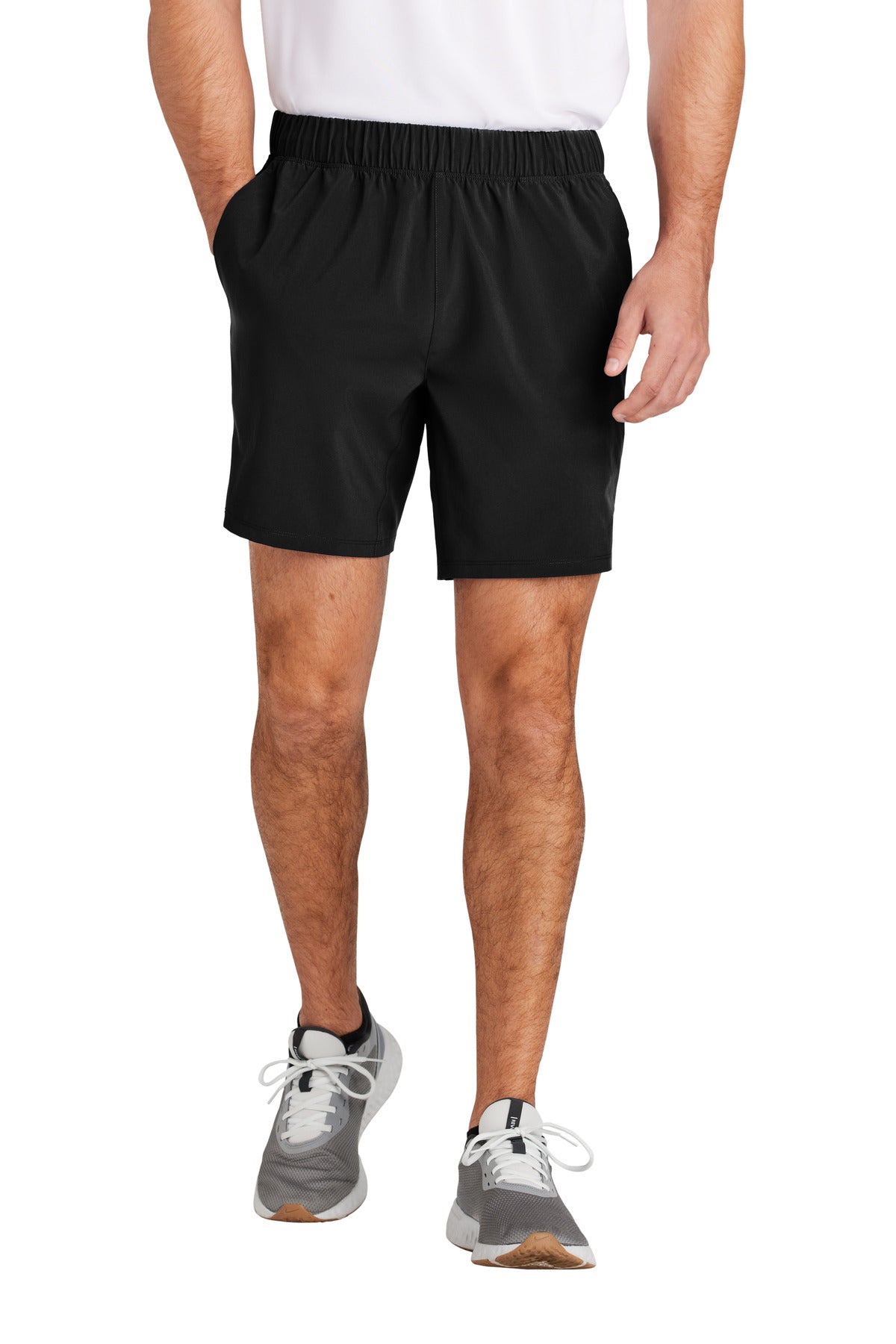 Sport-Tek Repeat 7  Short ST485 in Black