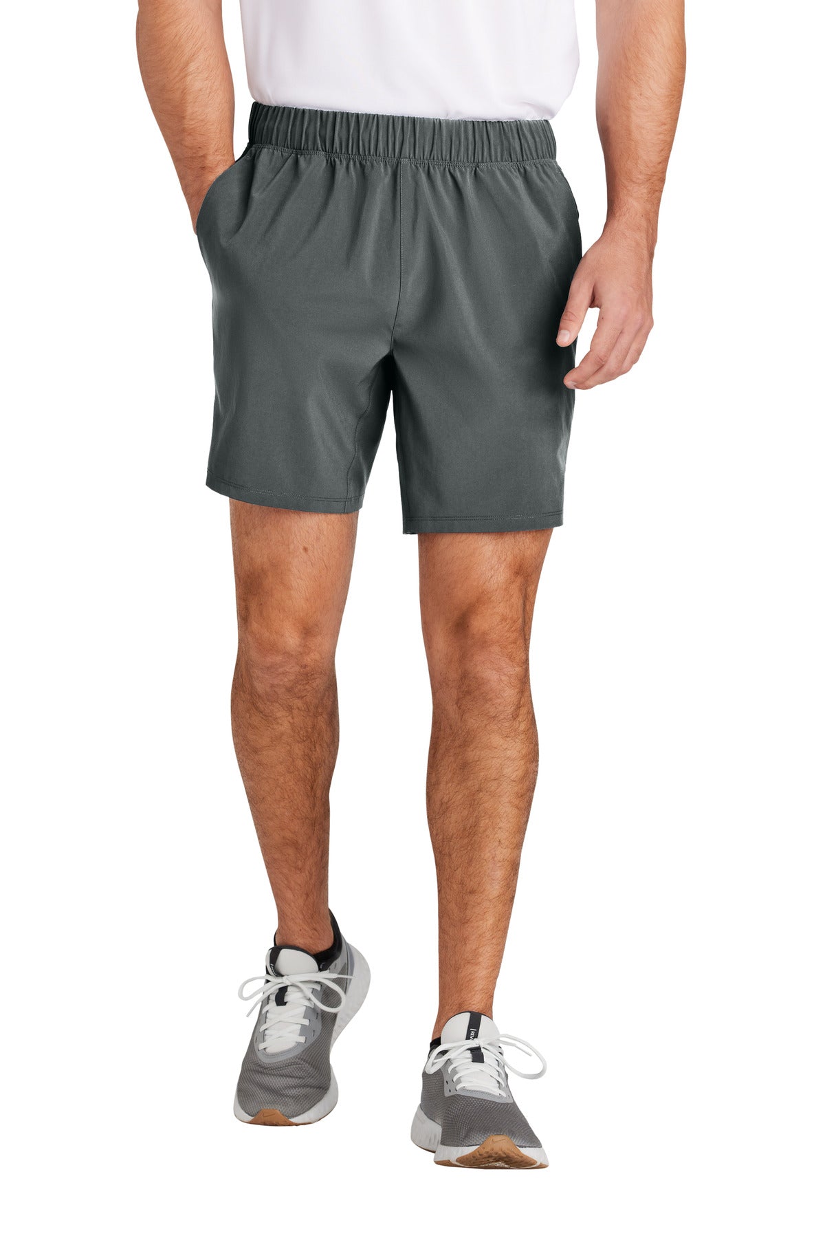 Sport-Tek Repeat 7  Short ST485 in Iron Grey