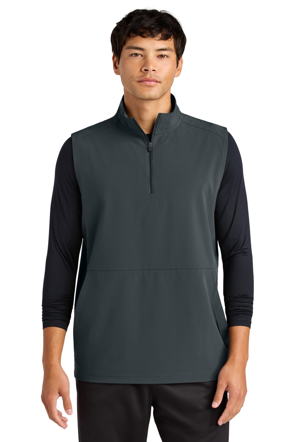 Sport-Tek Repeat 1/2-Zip Vest ST487 in Iron Grey