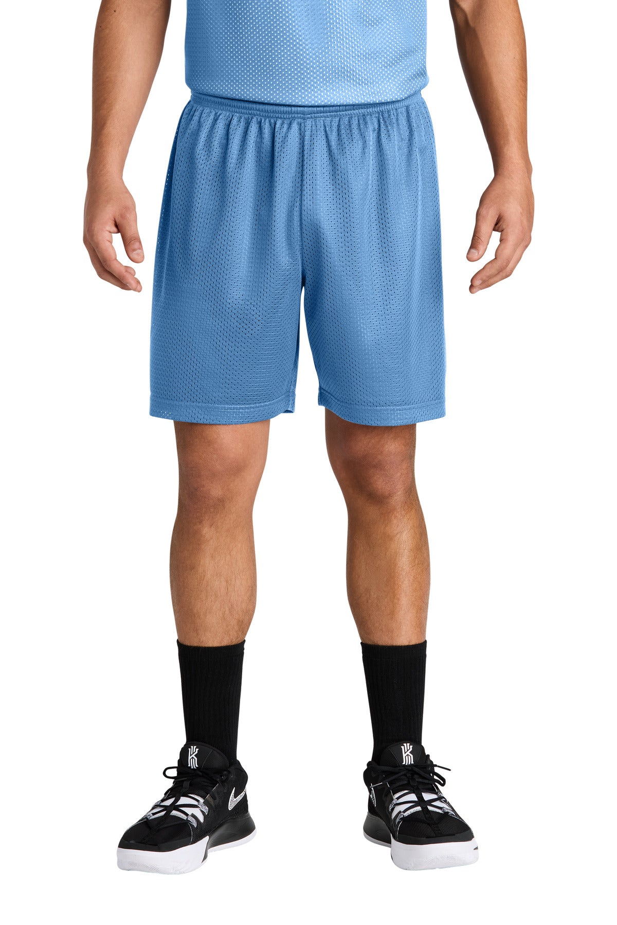 Sport-Tek PosiCharge Mesh 7  Short ST5100 in Carolina Blue