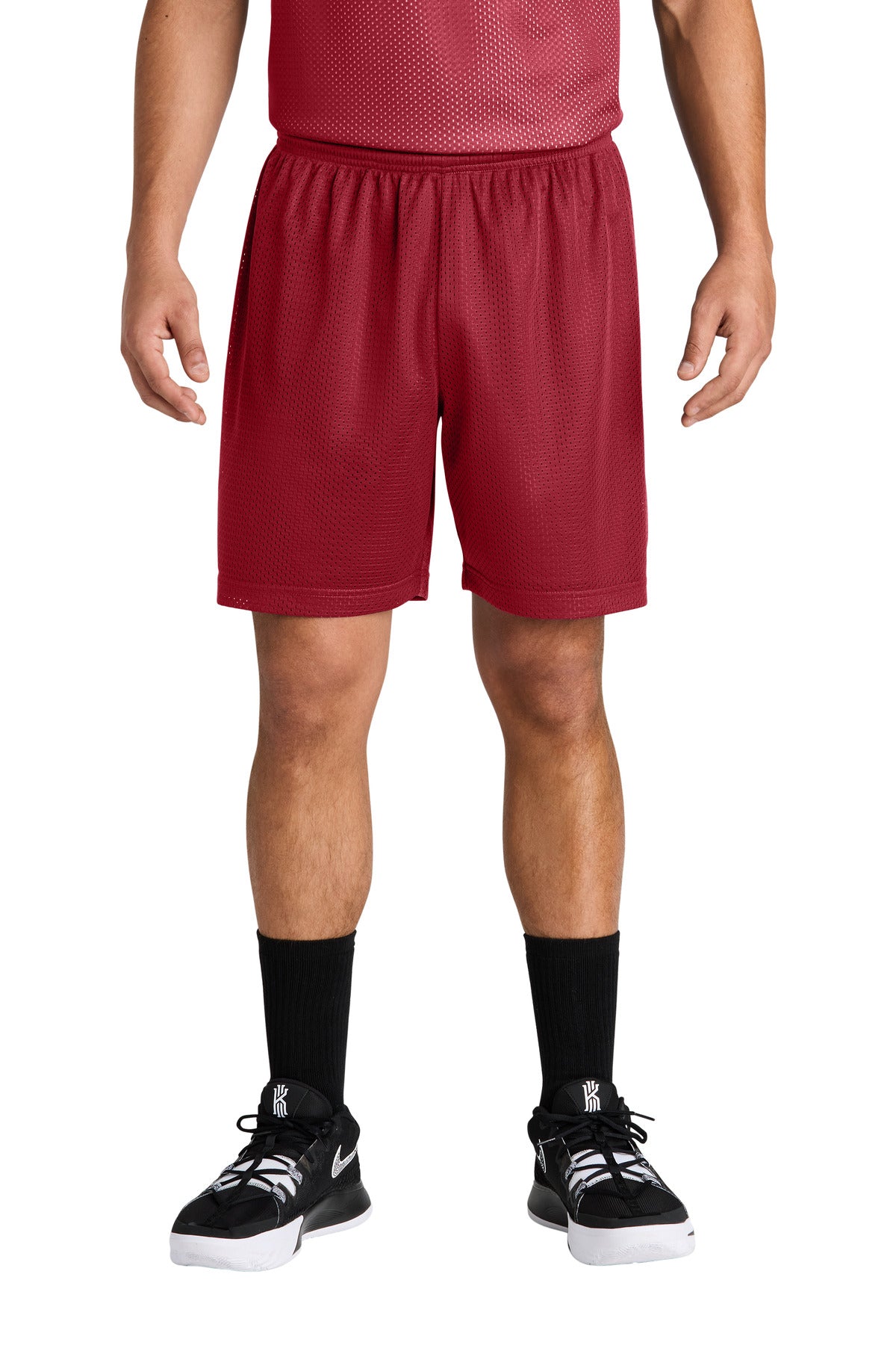 Sport-Tek PosiCharge Mesh 7  Short ST5100 in Deep Red