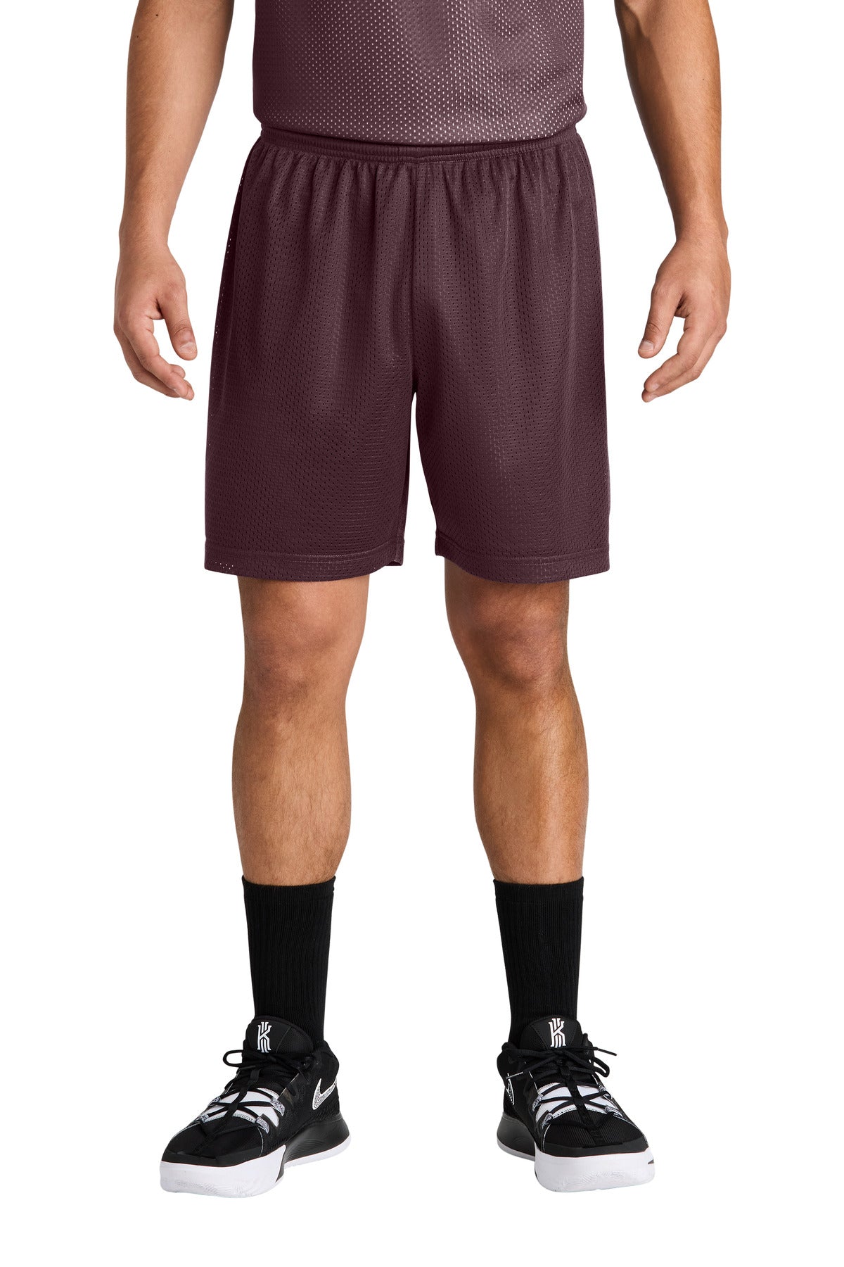 Sport-Tek PosiCharge Mesh 7  Short ST5100 in Maroon