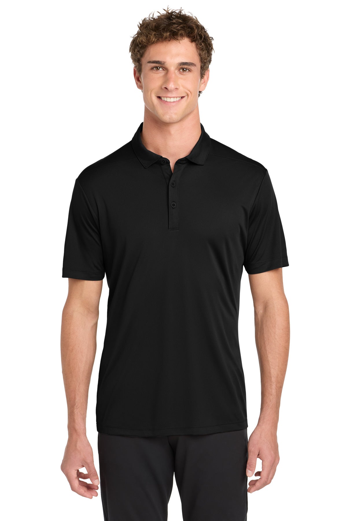 Sport-Tek   Posi-UV  Pro Polo. ST520 in Black